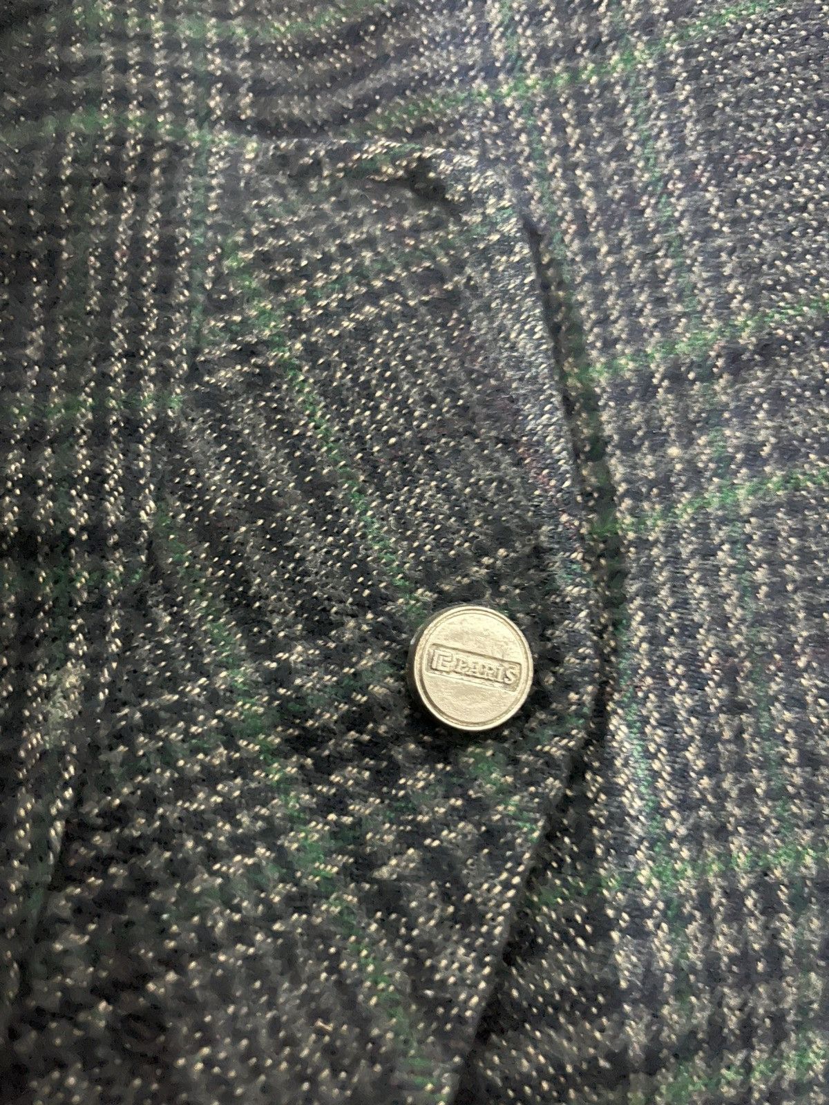 Pierre Balmain 💥TRUE VINTAGE Pierre Balmain Plaid Zipper Heavy Jacket Size US L / EU 52-54 / 3 - 4 Thumbnail