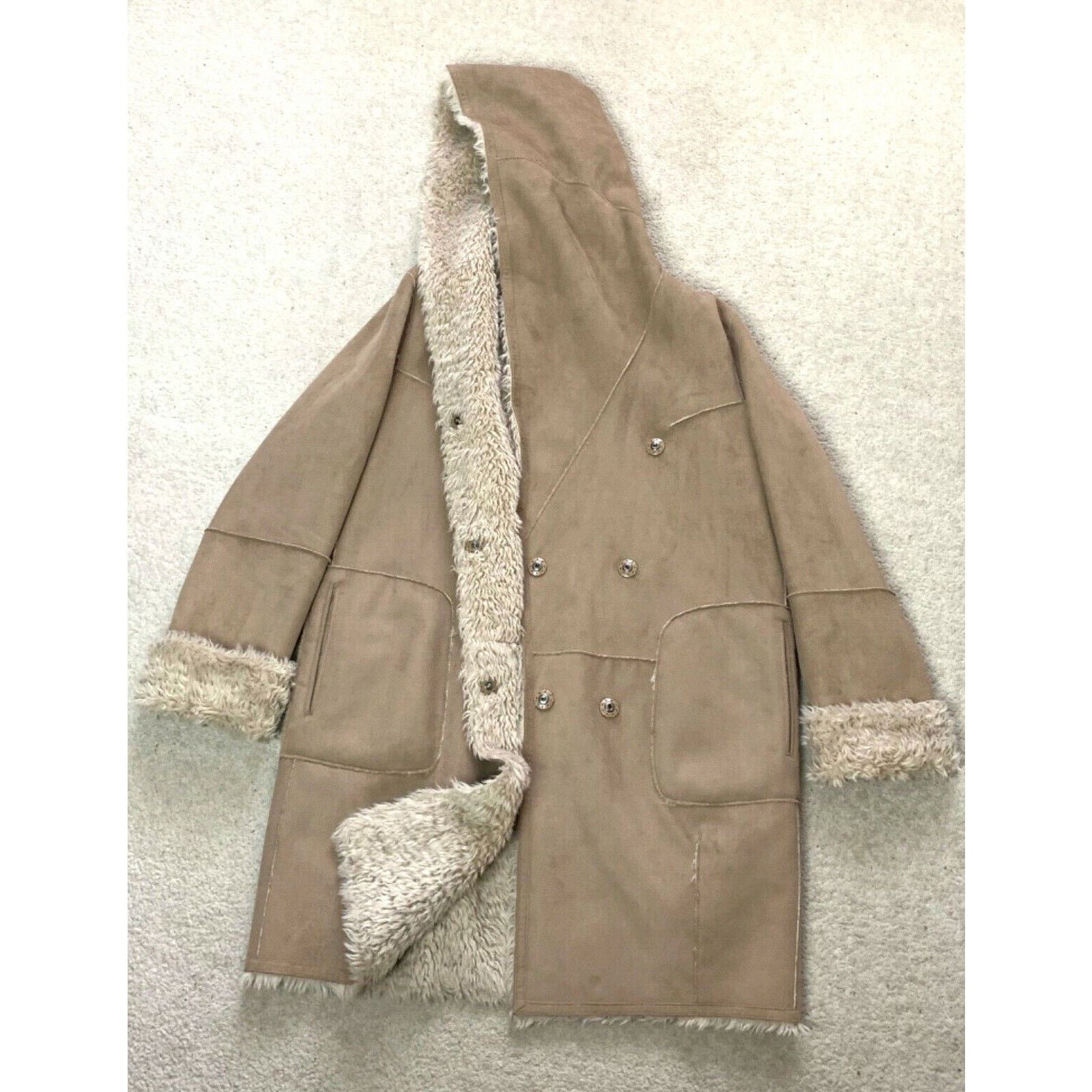 Other Womens MARCCAIN Faux Shearling Fur Coat Jacket N3 UK 12 40 M Size M / US 6-8 / IT 42-44 - 10 Thumbnail