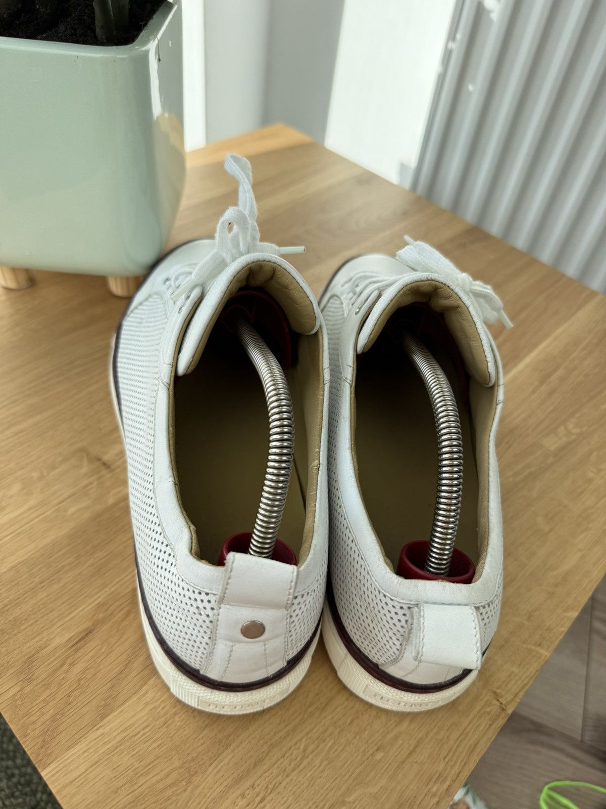 Hermes Hermes Sneakers Leather White logo Shoes 44 Size US 10 / EU 43 - 16 Thumbnail