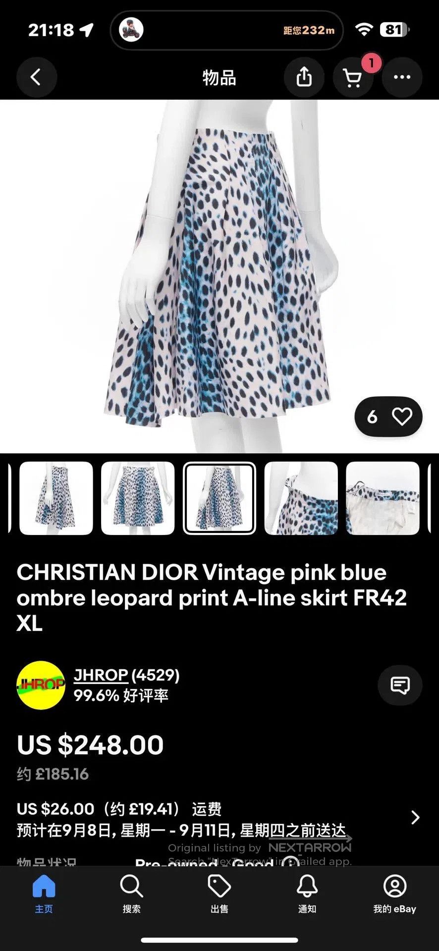 John Galliano Christian Dior A. Size 39" - 8 Thumbnail