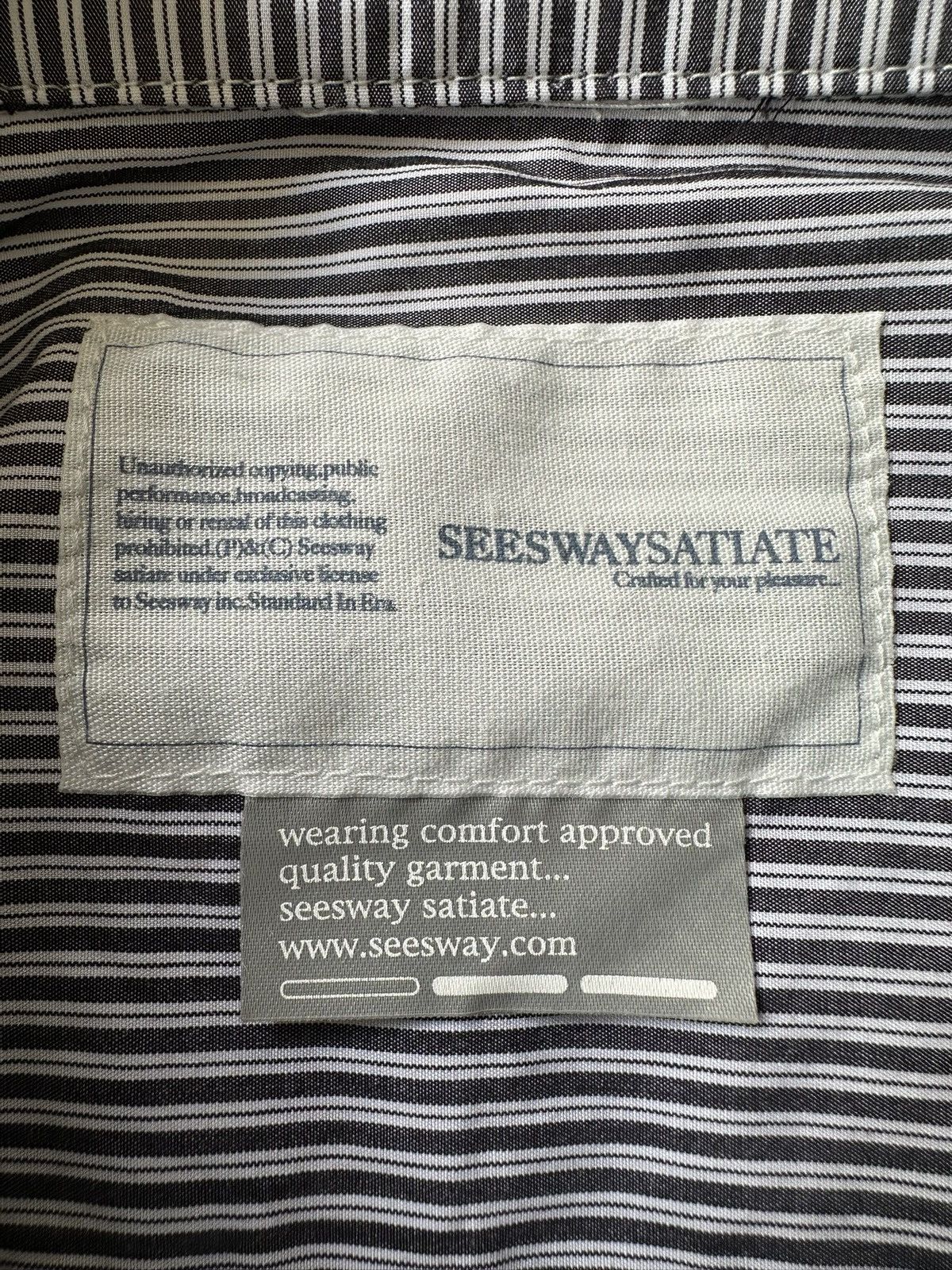 Japanese Brand 2008SS - Seesway Satiate Japan button up shirt Size US M / EU 48-50 / 2 - 9 Thumbnail