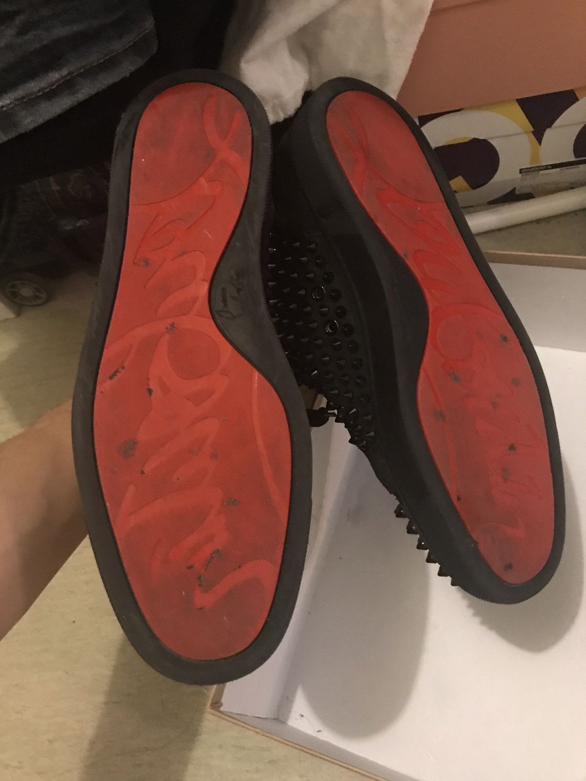Christian Louboutin Christian Louboutin high top spikes sneaker black Size US 8.5 / EU 41-42 - 7 Thumbnail