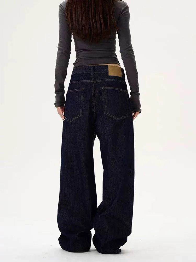 Jean American retro loose men's straight wide-leg jeans Size US 32 / EU 48 - 3 Thumbnail