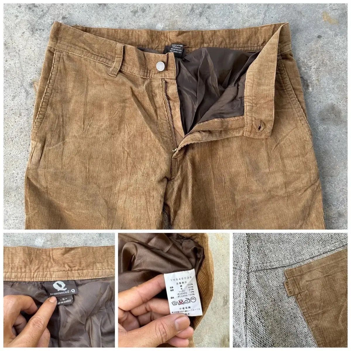 Vintage RARE!! FLARE/BOOTCUT JAPANESE VTG W31 L31 QUE CORDUROY PANTS Size US 31 - 15 Thumbnail