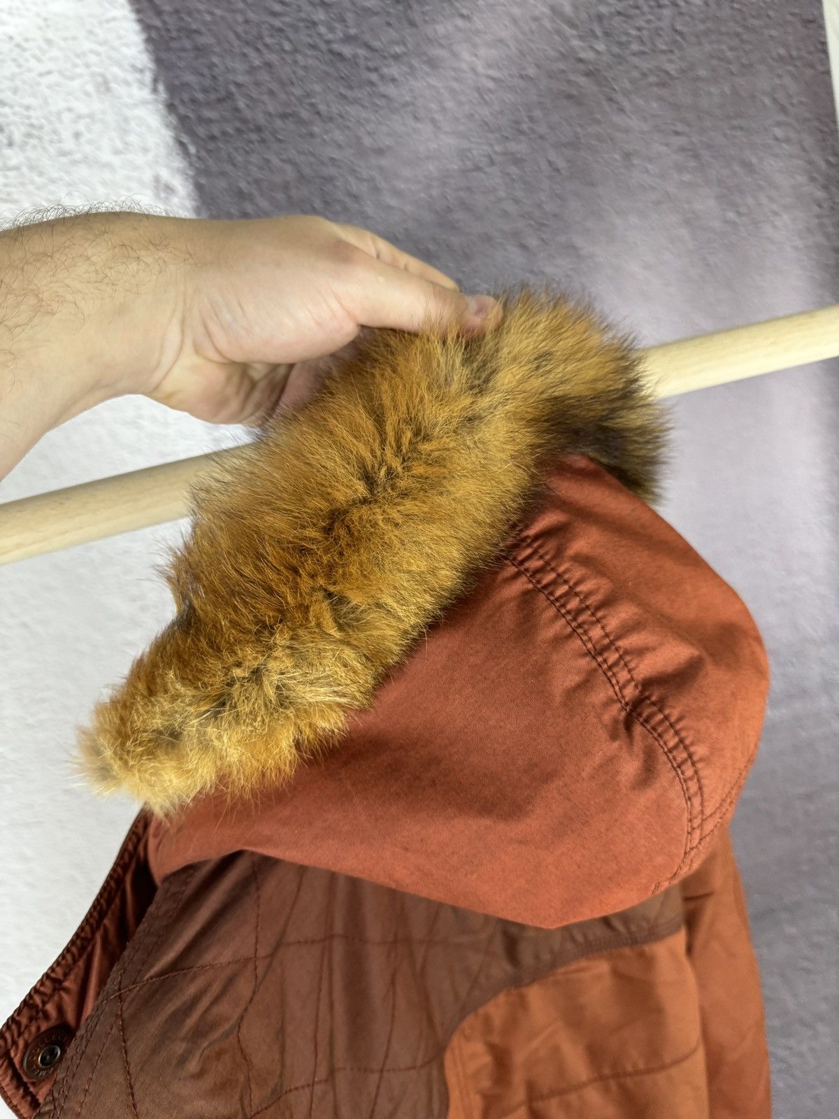 Camel Camel Collection vintage brick cotton leather winter jacket Size US L / EU 52-54 / 3 - 18 Thumbnail