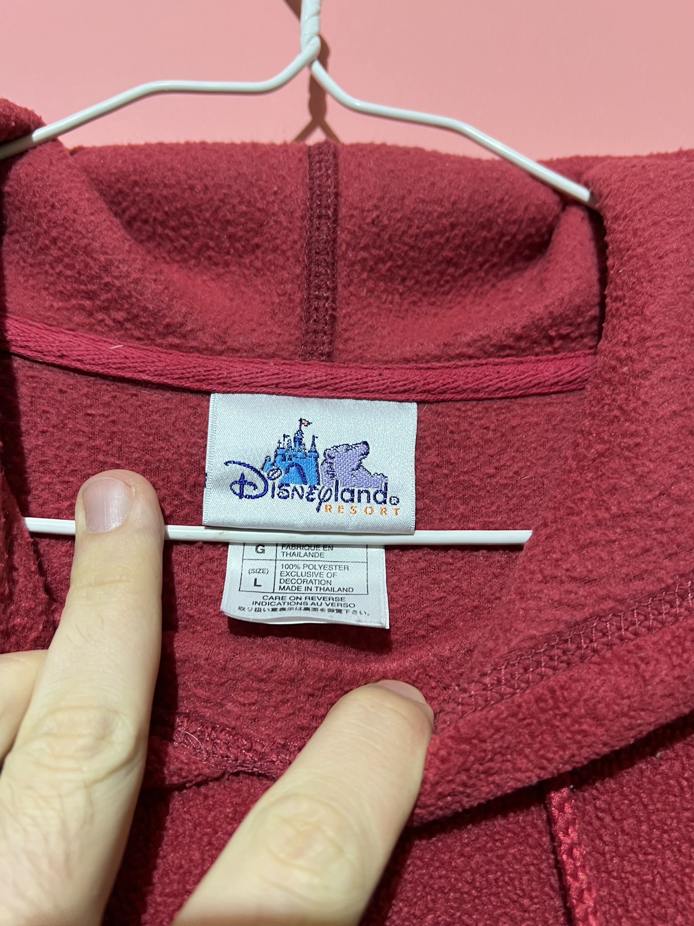 Disney Disney vintage fleece hoodie resort vtg y2k red Size US L / EU 52-54 / 3 - 7 Thumbnail