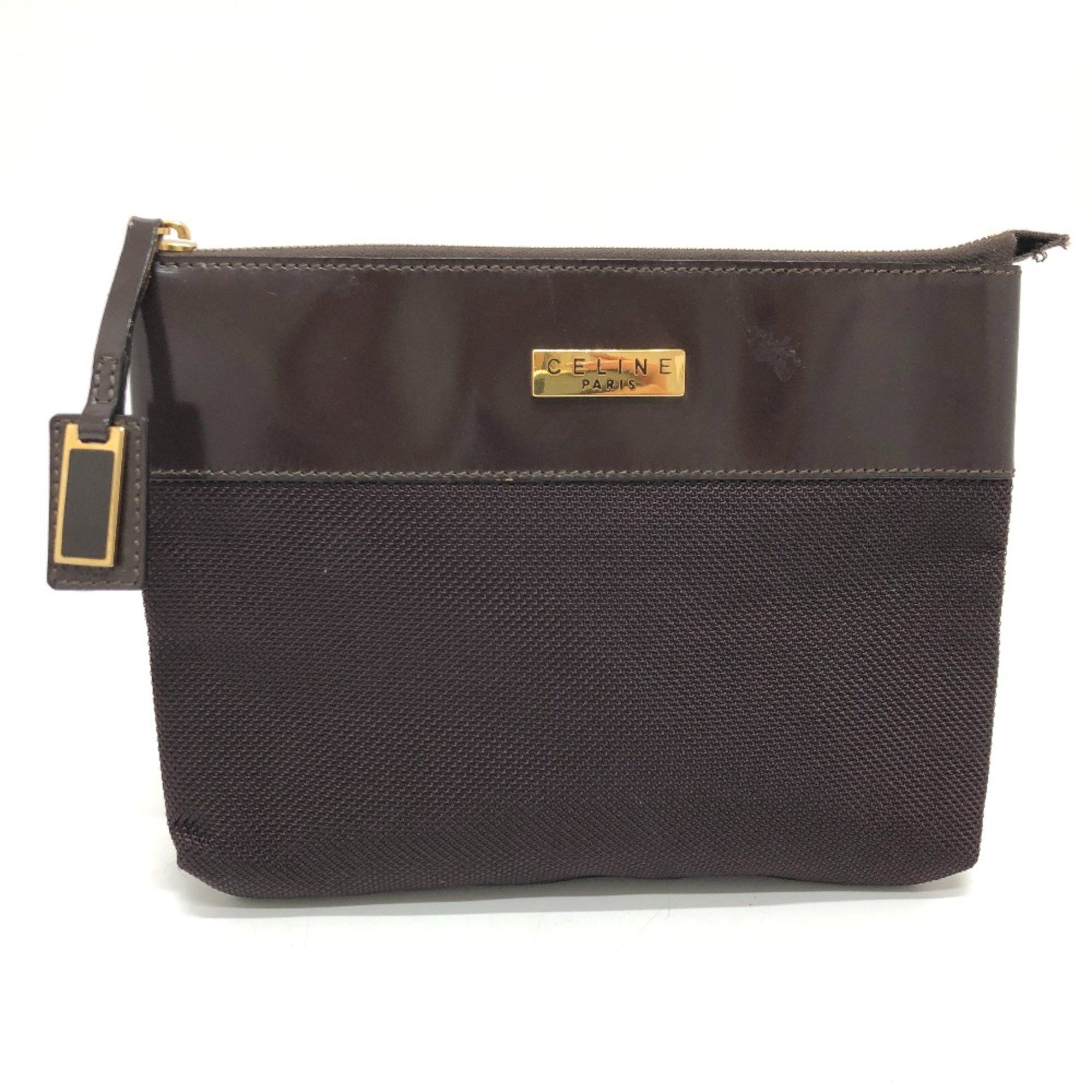 Celine CELINE Pouch Brown GoldHardware Size ONE SIZE - 1 Thumbnail