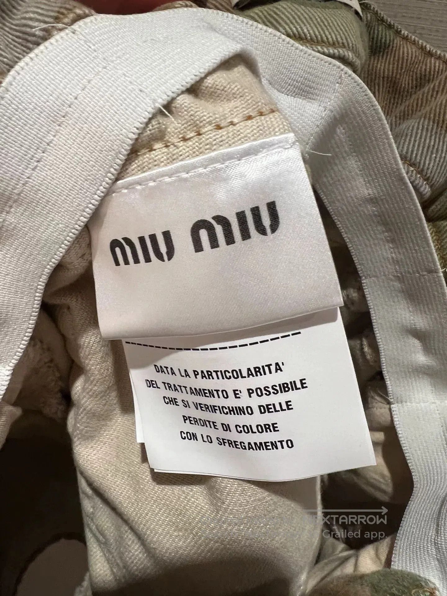Miu Miu Miumiu Camouflage Denim Skirt. Size S / US 4 / IT 40 - 6 Thumbnail