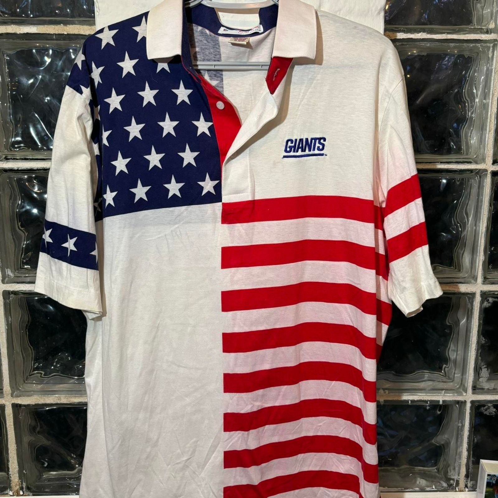 NFL Giants american flag collared tee Size US L / EU 52-54 / 3 - 1 Thumbnail
