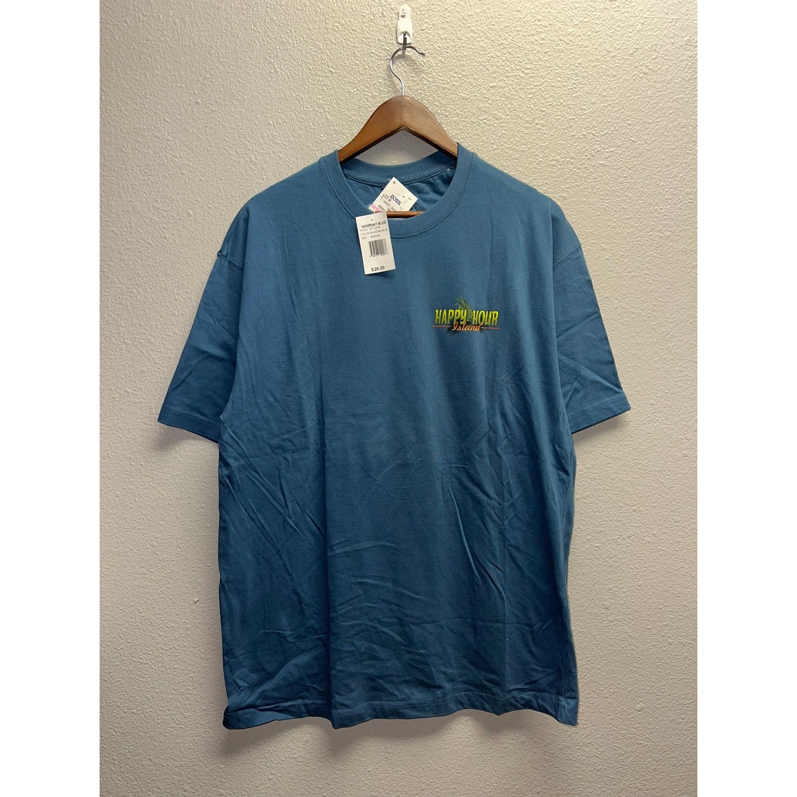 Vintage Happy Hour Beer Shirt Five O Clock Island Newport NWT Tee M Size US M / EU 48-50 / 2 - 2 Thumbnail