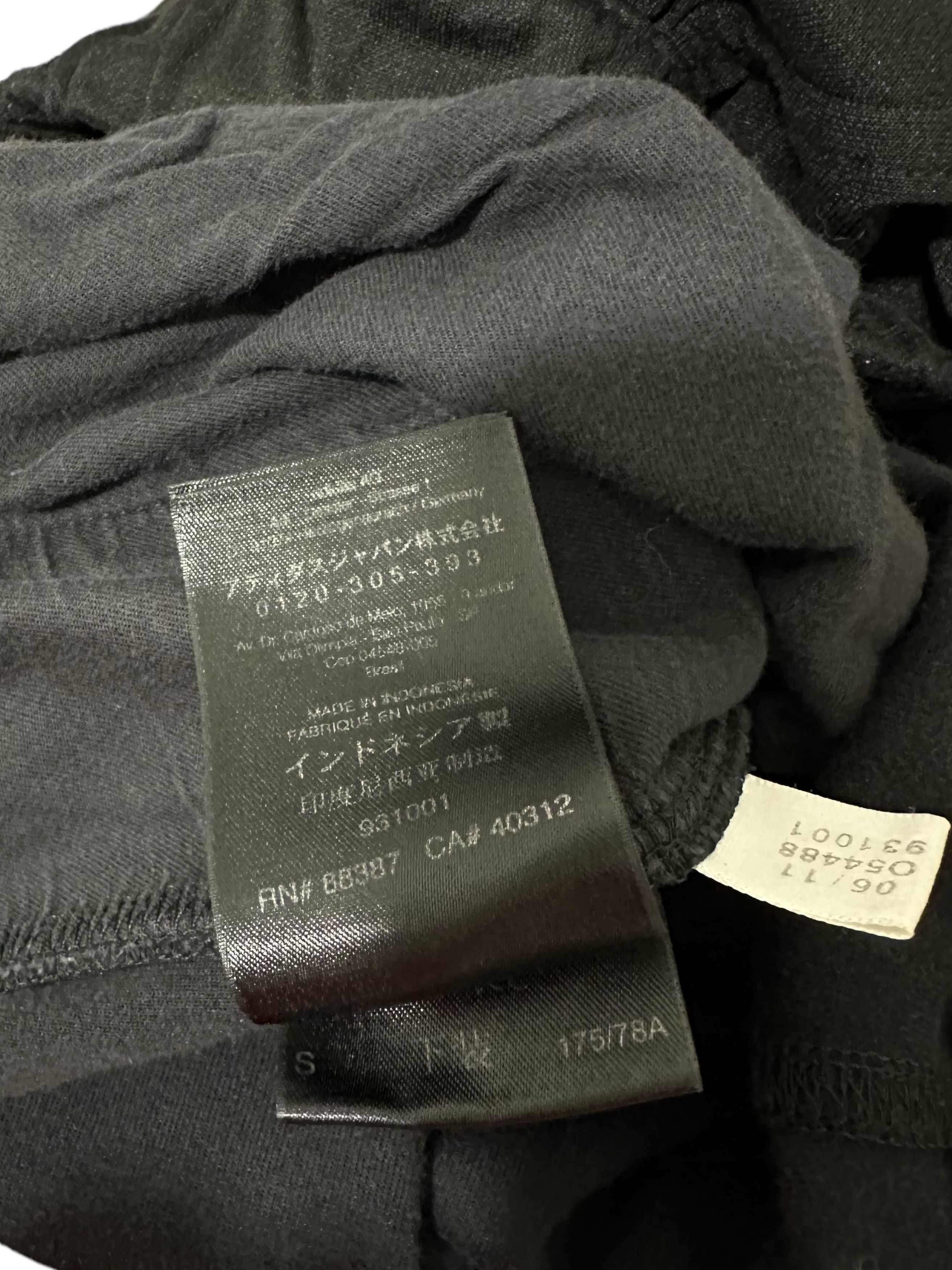 Annette Gortz Annette Gortz Black Cropped Velvet Relaxed Pants EU42 Size 34" / US 12 / IT 48 - 6 Thumbnail