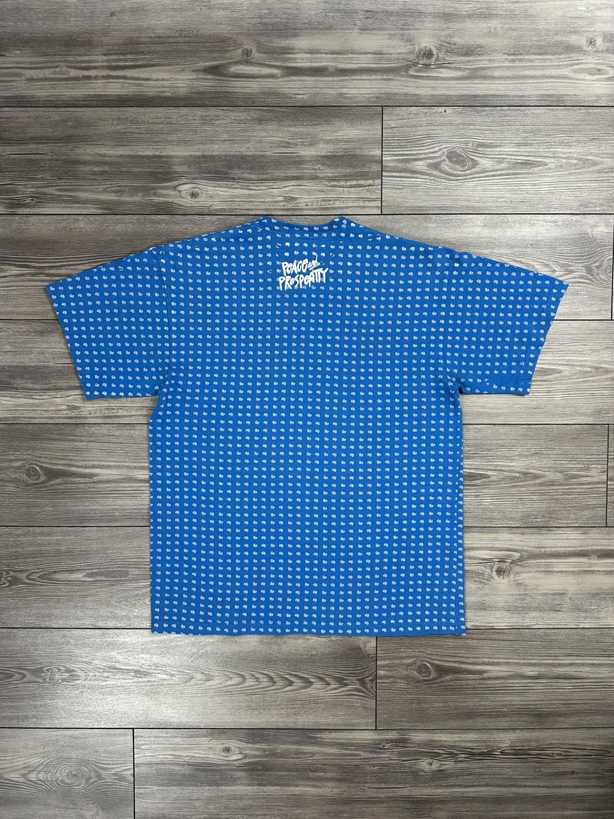 Stussy Y2K Stussy Peace And Prosperity All Over Print T Shirt Size US XL / EU 56 / 4 - 2 Thumbnail