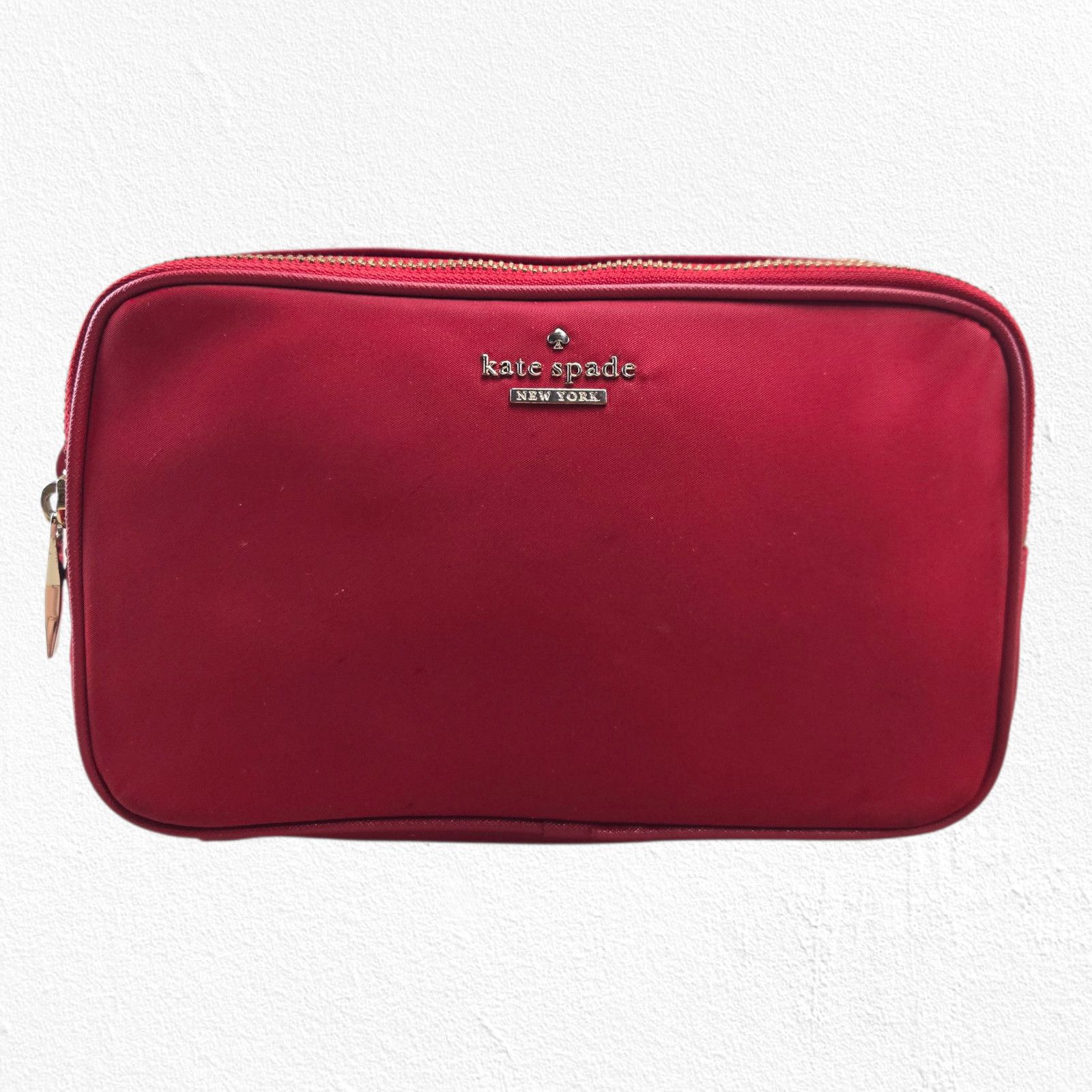 Kate Spade Red Nylon Crossbody Bag Purse Adjustable Strap Size ONE SIZE - 3 Thumbnail