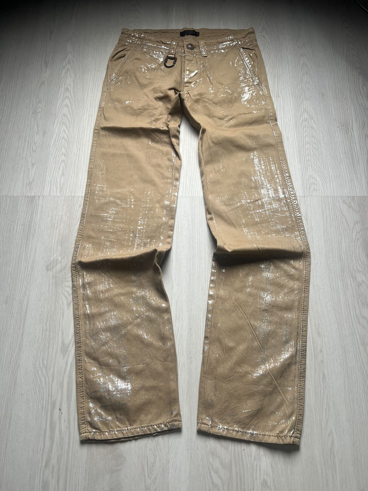Japanese Brand Midas Metallic Coated Pants lgb if six was nine vkei style Size US 30 / EU 46 - 1 Thumbnail