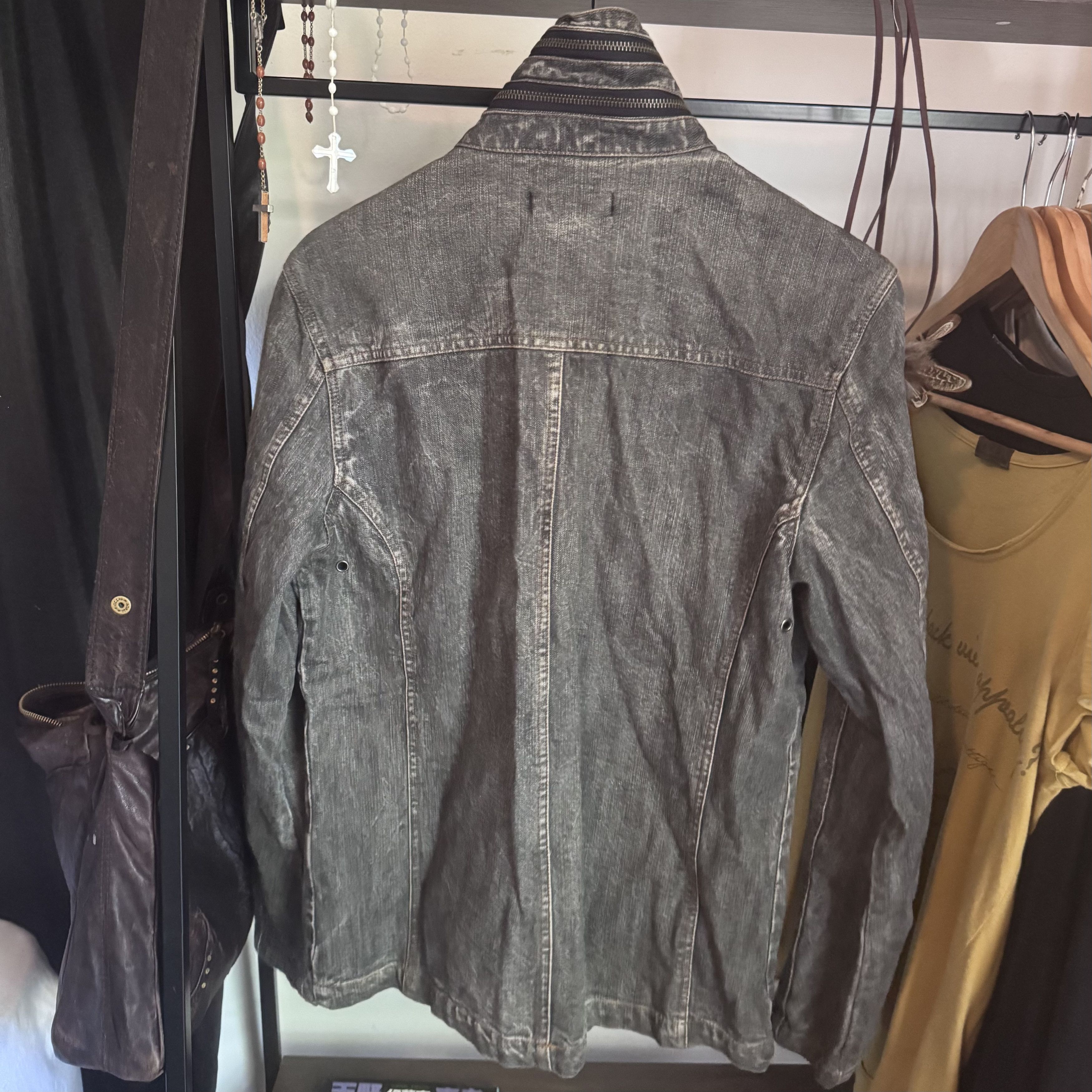 In The Attic In The Attic Apocalypse Style Mud Wash Denim Jacket Size US L / EU 52-54 / 3 - 3 Thumbnail