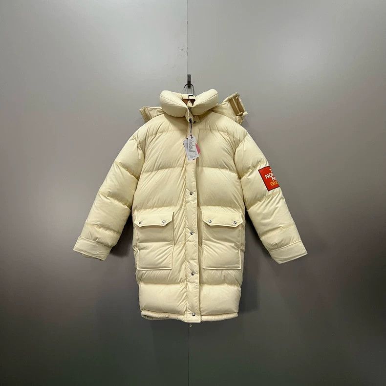 Gucci Gucci TNF North Co-branded Beige Sleeve Logo Down Jacket 25 Size US XXS / EU 40 - 1 Thumbnail