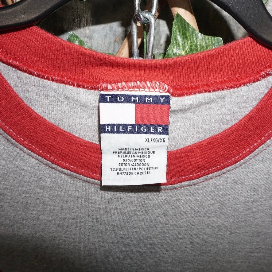 Tommy Hilfiger XL - Vintage Y2K Tommy Hilfiger basketbal 00s ringer t-shirt Size US XL / EU 56 / 4 - 3 Thumbnail