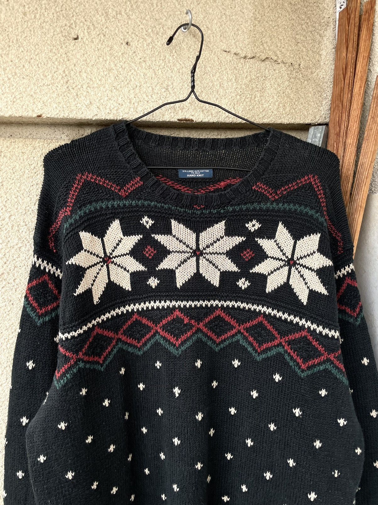 Polo Ralph Lauren Vintage Polo Ralph Lauren RRL Style Snowflake Aztec Sweater Size US L / EU 52-54 / 3 - 3 Thumbnail
