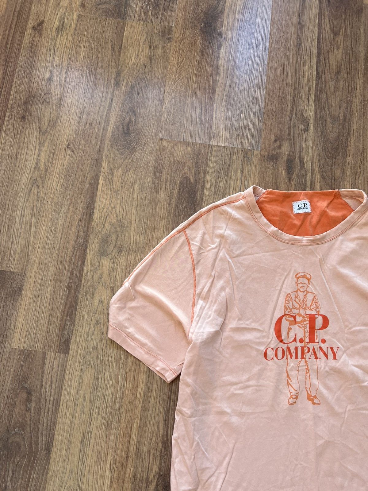C.P. Company C.P. Company Graphic Logo T-Shirt — Light Peach / Size M Size US M / EU 48-50 / 2 - 2 Thumbnail
