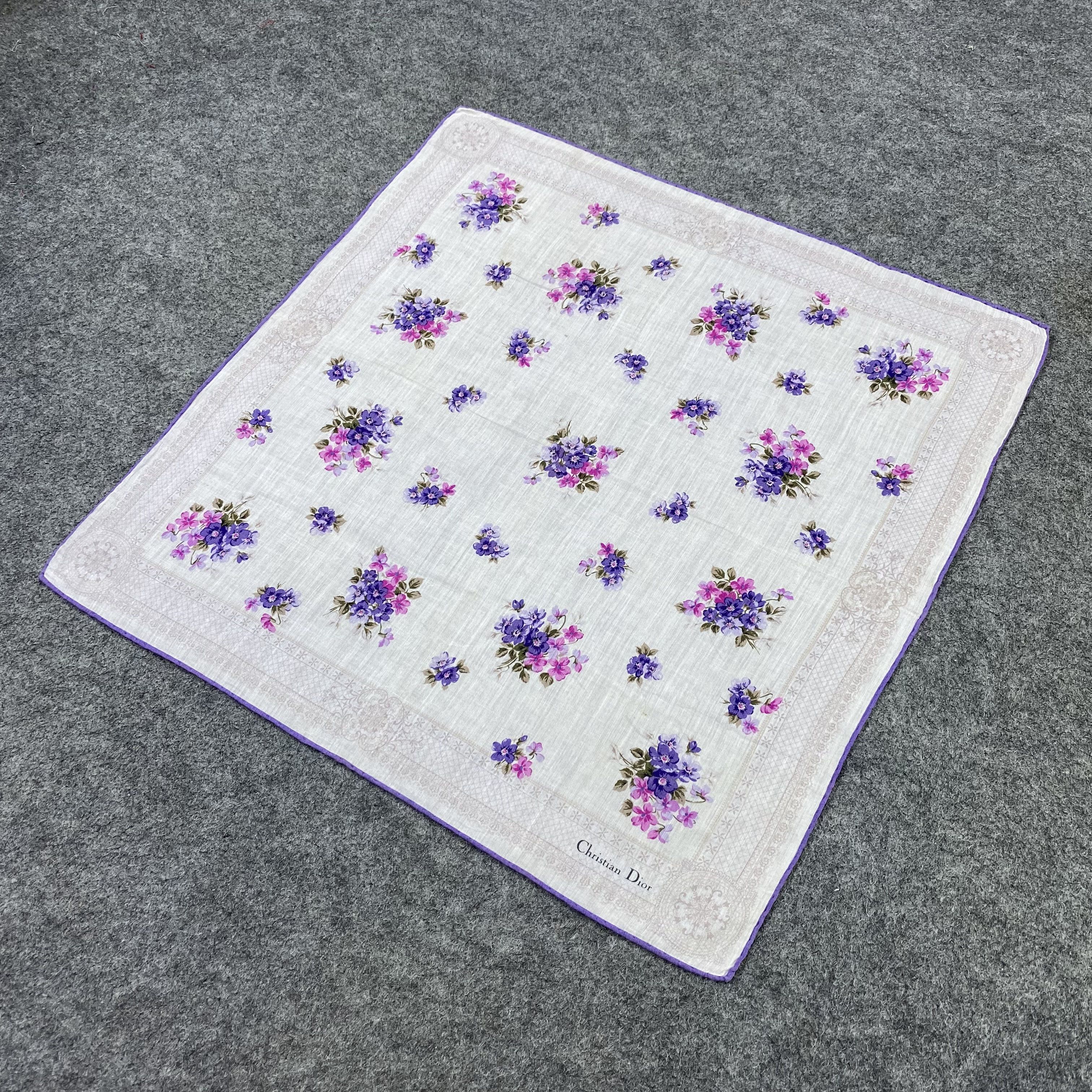 Japanese Brand Christian Dior Handkerchief / Bandana / Neckerchief-B2382 Size ONE SIZE - 4 Thumbnail