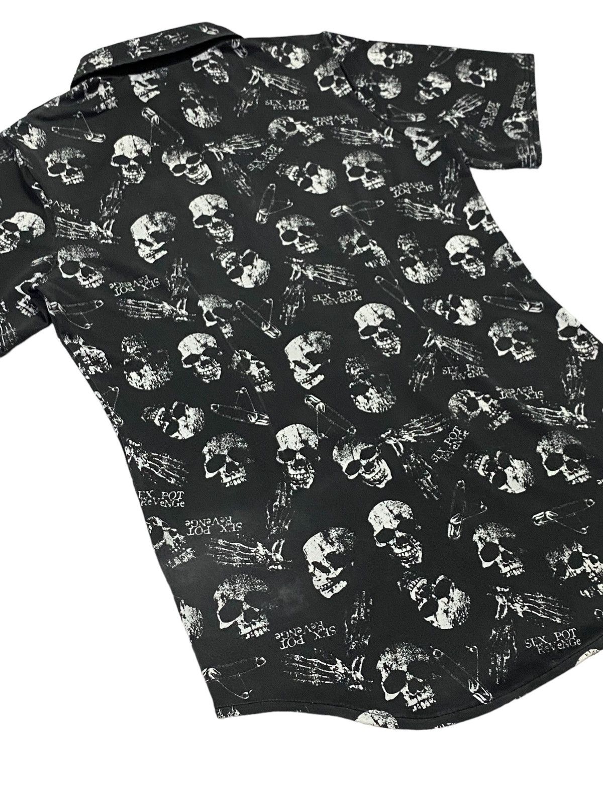 Sex Pot ReVeNGe Sex Pot Revenge Skull Full Print Stretch Shirt Snep Button Size US L / EU 52-54 / 3 - 20 Thumbnail