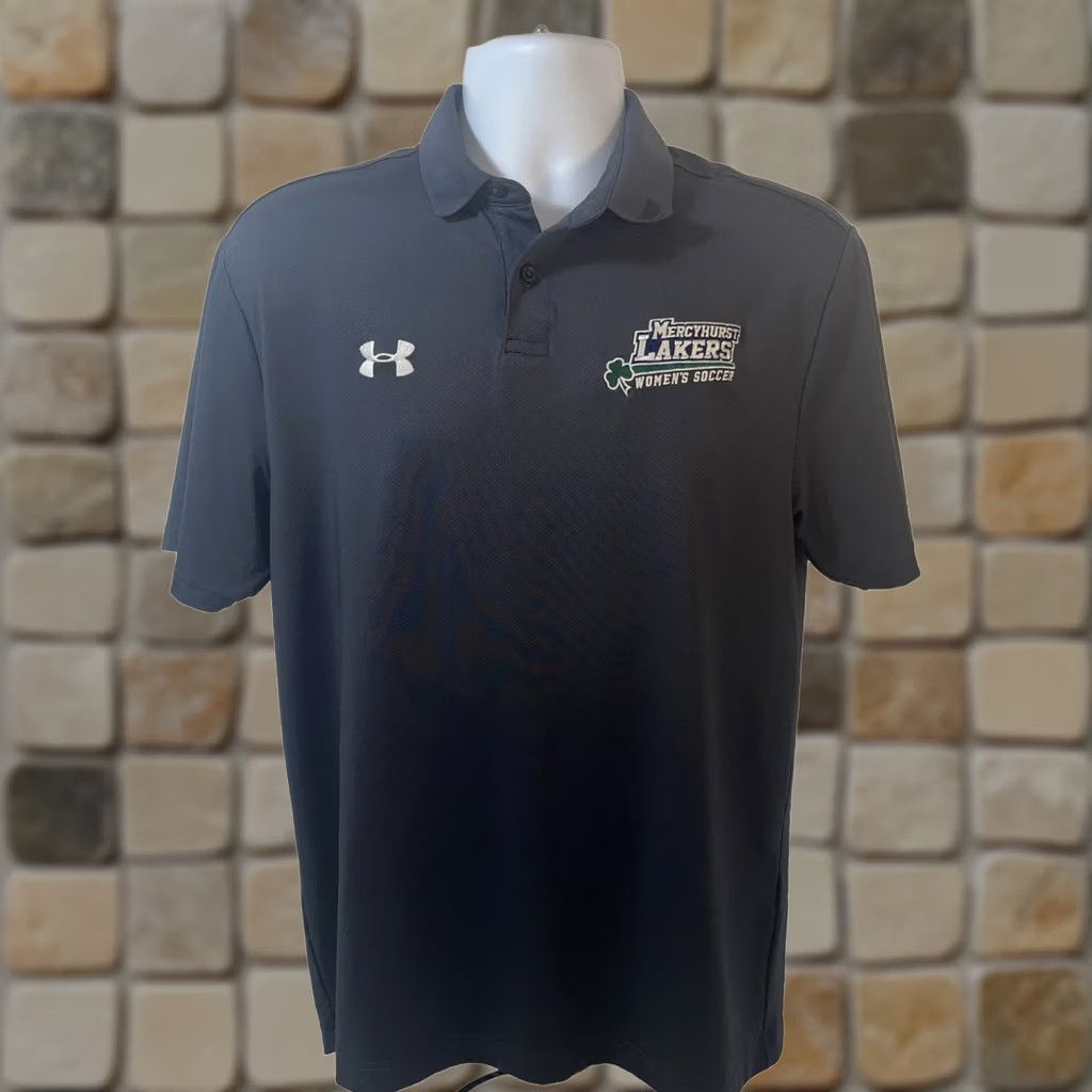 Under Armour Mercyhurst University Lakers Women Soccer Polo Shirt - Gray - Medium - Under Armour HeatGear Size M / US 6-8 / IT 42-44 - 1 Thumbnail
