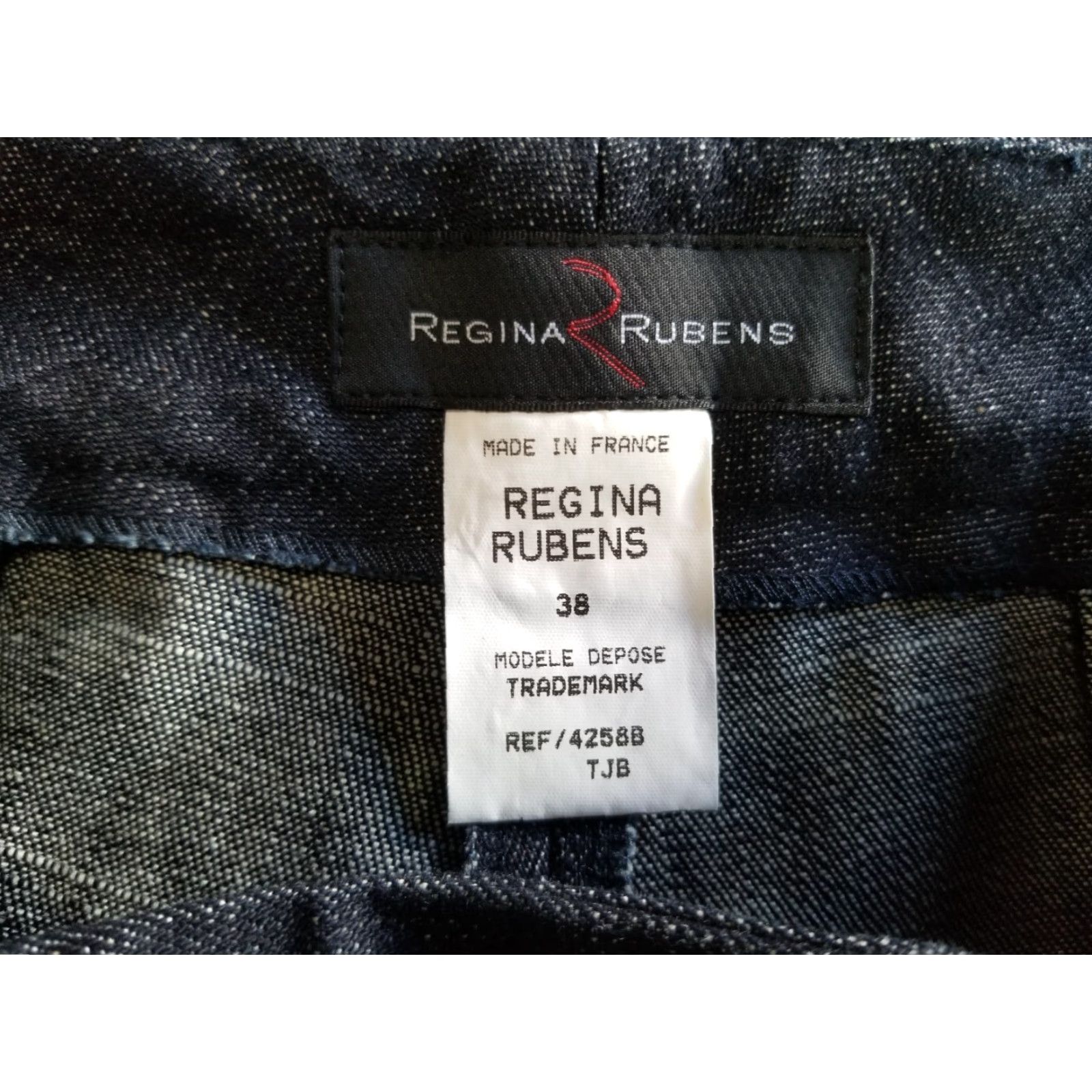 Vintage VINTAGE Regina Rubens Cutoff Shorts Blue 28 Slim Skinny Jegging Women's France Made Flat Front Tailored In FRANCE Size 28" / US 6 / IT 42 - 6 Thumbnail