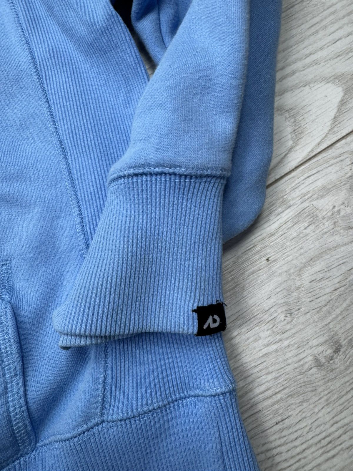 Nike × Vintage Vintage 00s Nike Air Hip Hop Vibe Zip Up Hoodie Baby Blue Size US L / EU 52-54 / 3 - 8 Thumbnail