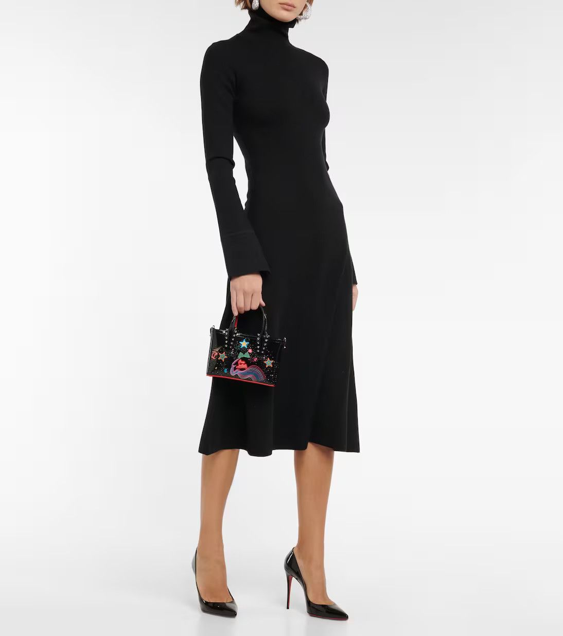 Christian Louboutin o1s1wg111124 Size: OS/ Cabata Mini Tote Bag in Black Size ONE SIZE - 6 Thumbnail