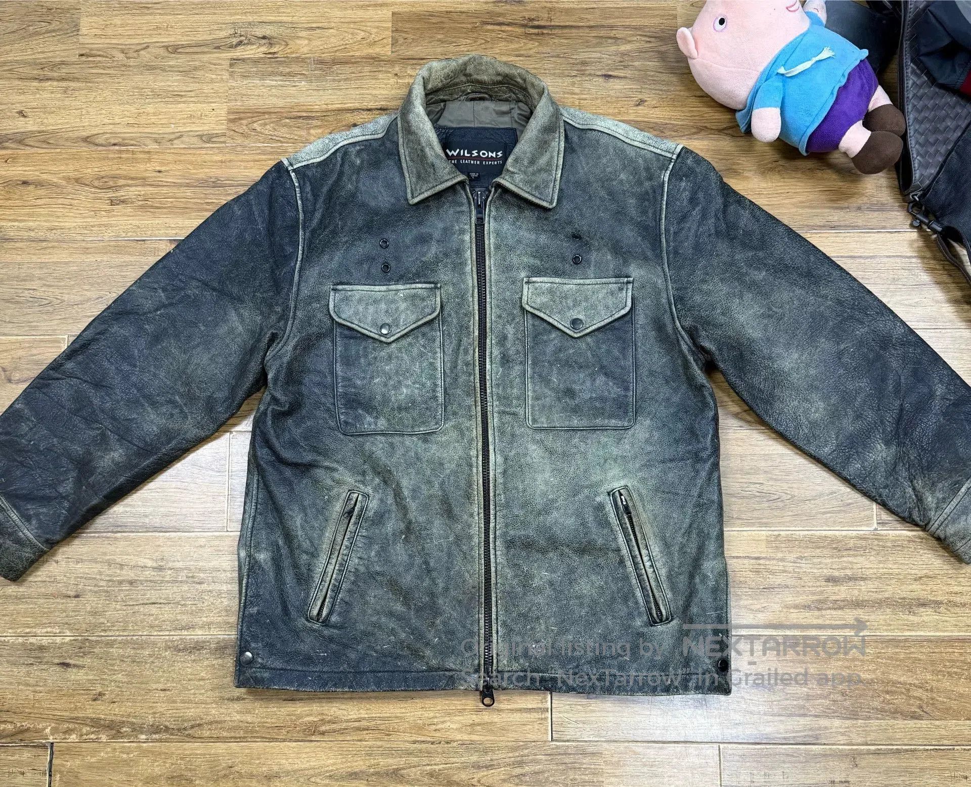 Wilsons Leather Classic Retro Wilsons Leather Jacket. Size US L / EU 52-54 / 3 - 1 Thumbnail