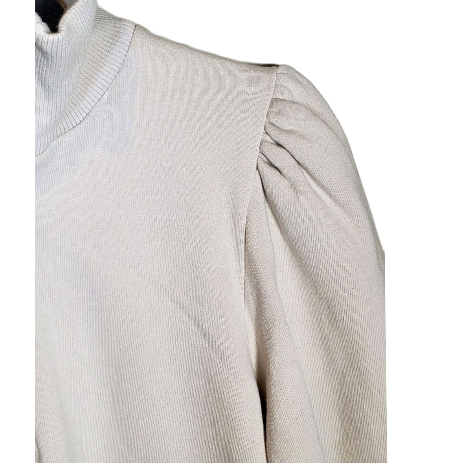 Gestuz VINTAGE Gestuz NankitaGZ SS Zipper Sweatshirt Light Taupe Cotton Women's Size S US 4 Size S / US 4 / IT 40 - 7 Thumbnail