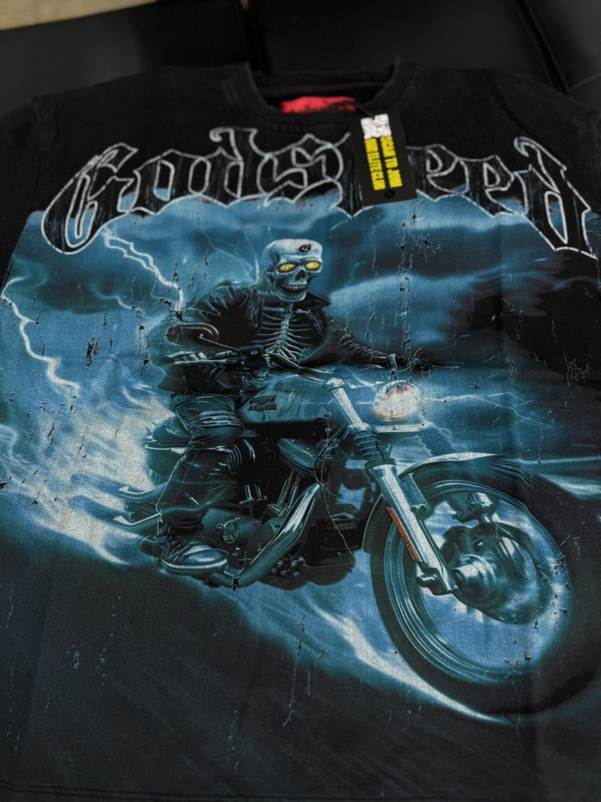 Godspeed Godspeed Blue Motorcycle Tee Shirt Size S (NEW) Size US S / EU 44-46 / 1 - 3 Thumbnail