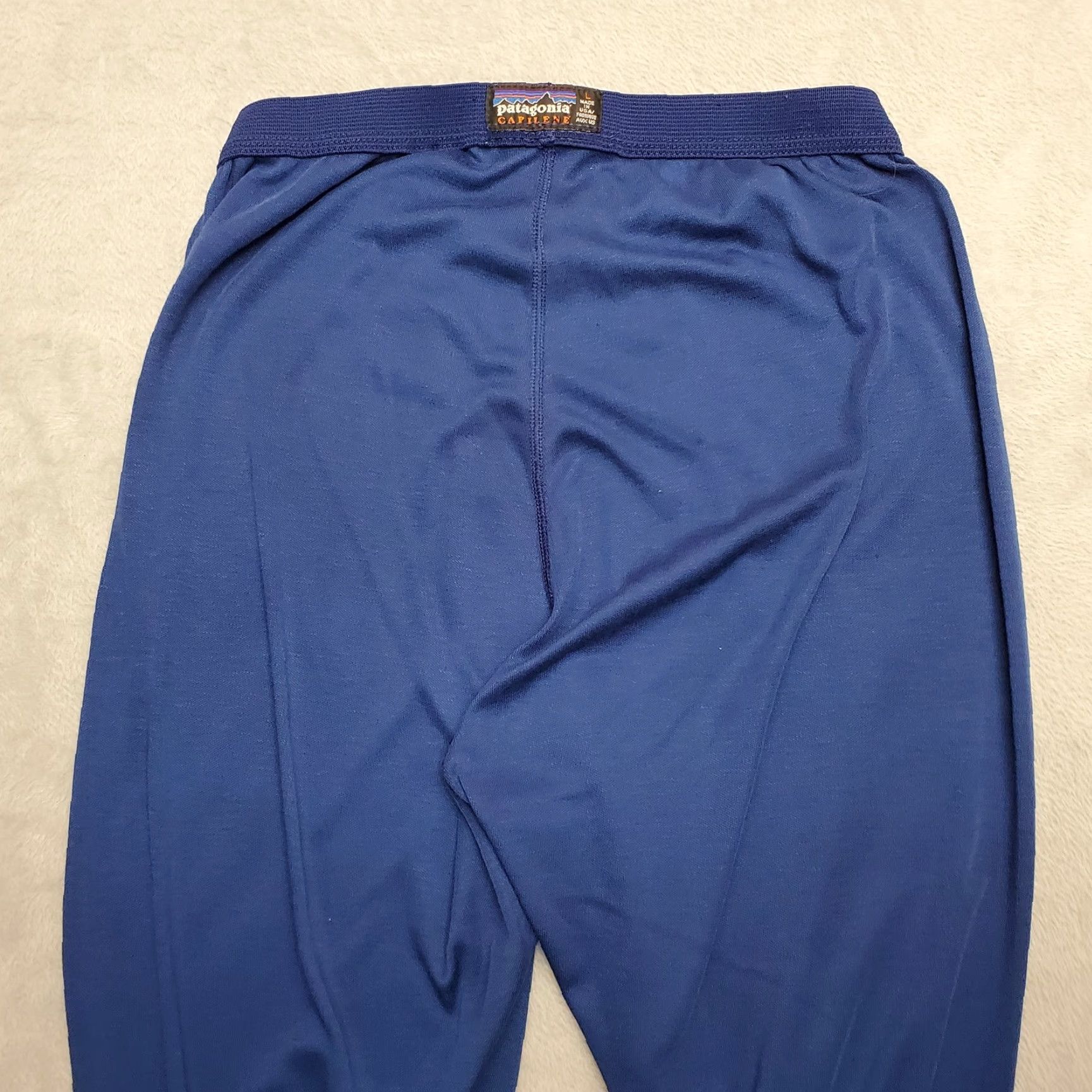 Patagonia VINTAGE Patagonia Pants Mens S Blue Capilene Baselayer 1/4 Zip Performance Size US 29 - 7 Thumbnail