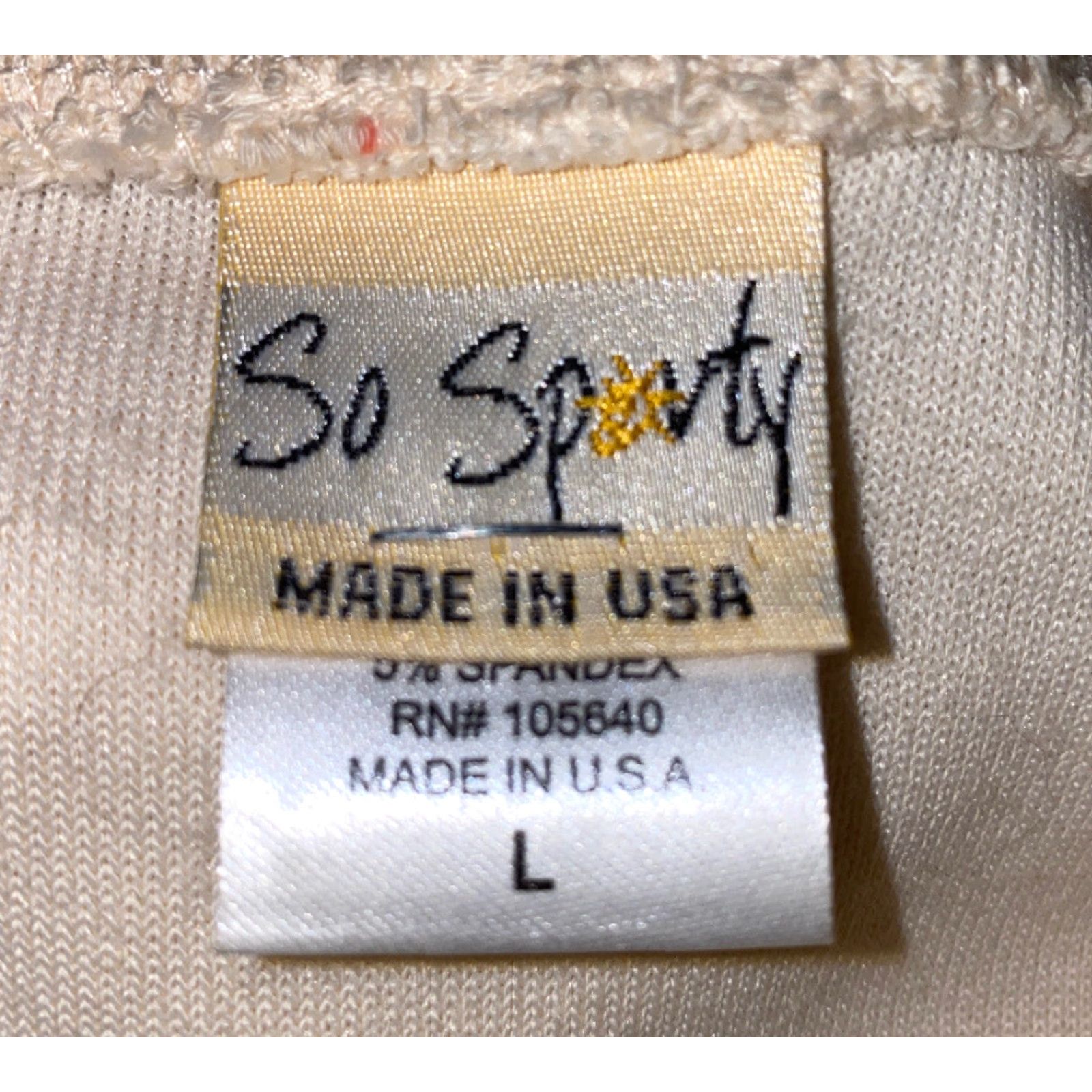 Vintage So Sporty Jacket Beige Full Zip L Women's Casual USA Cotton/Spandex Size L Size L / US 10 / IT 46 - 5 Thumbnail