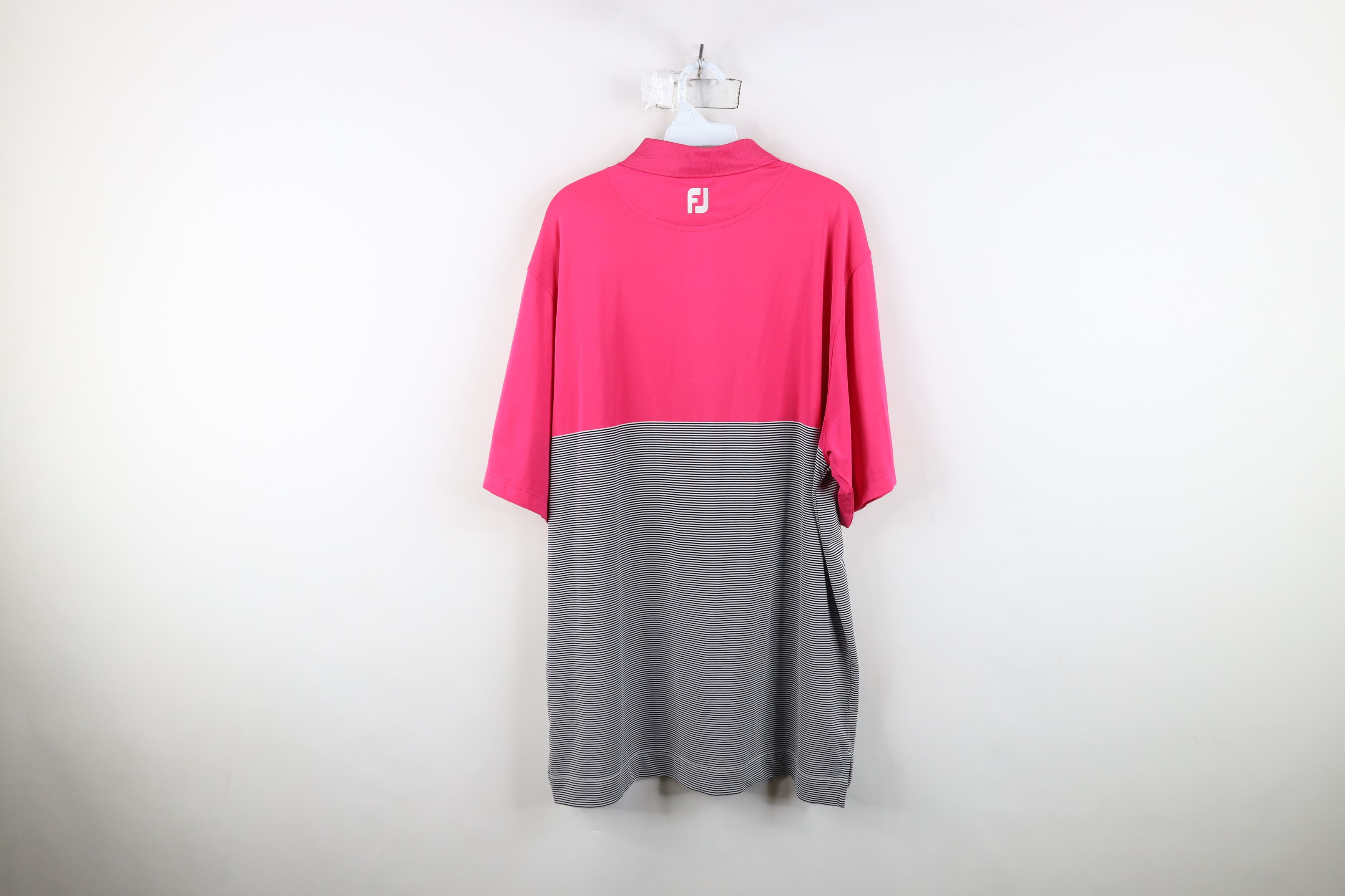 Footjoy FootJoy Striped Color Block Stretch Collared Golf Polo Shirt Size US L / EU 52-54 / 3 - 10 Thumbnail