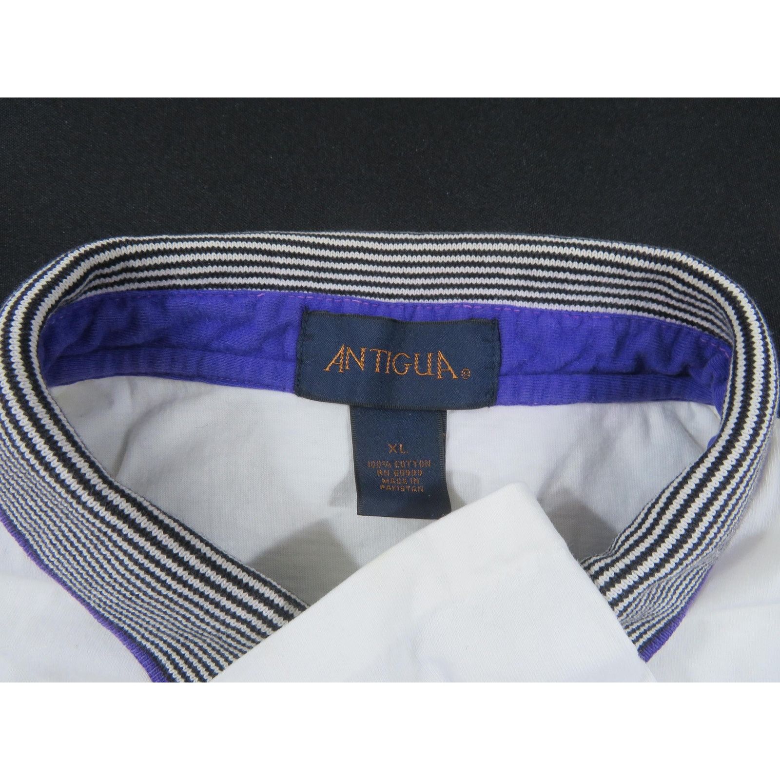 Antigua Diamondbacks Polo Shirt White Purple Teal Antigua XL 1990s Size US XL / EU 56 / 4 - 3 Thumbnail