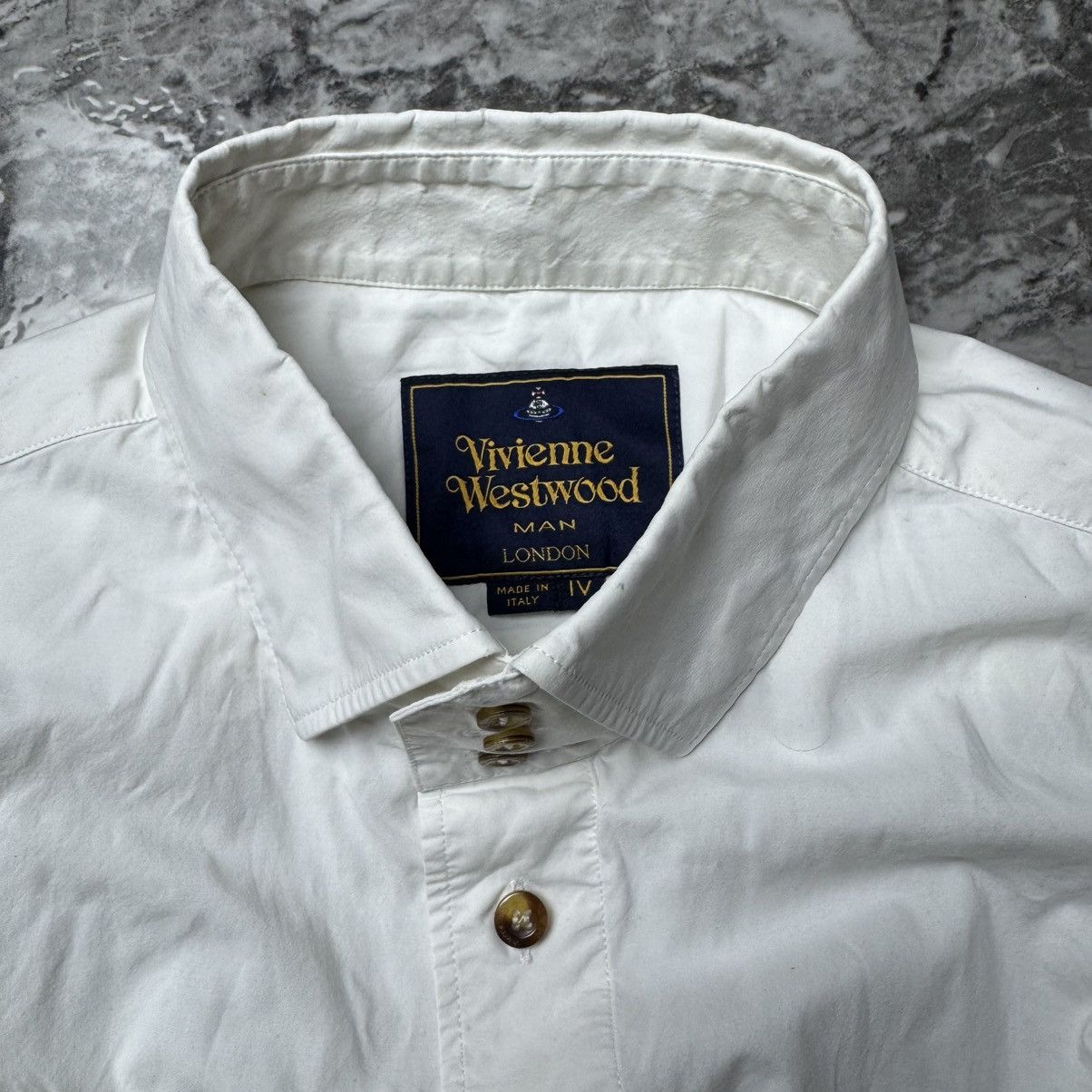 Designer × Vintage × Vivienne Westwood Vivienne Westwood White Shirt Men Size US M / EU 48-50 / 2 - 4 Thumbnail
