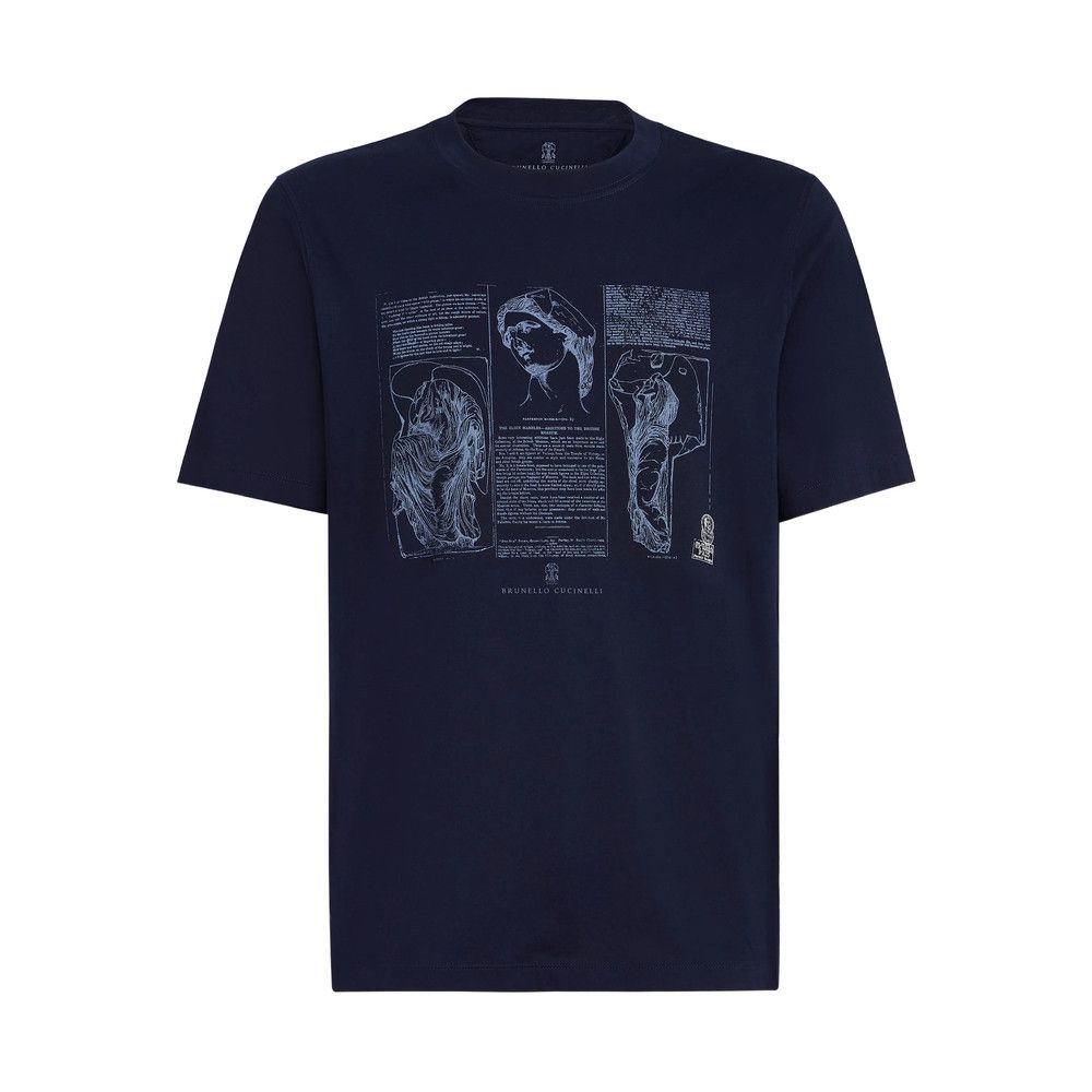 Brunello Cucinelli Brunello Cucinelli BLUE T-Shirts & Vests - T-Shirts Size US L / EU 52-54 / 3 - 1 Thumbnail