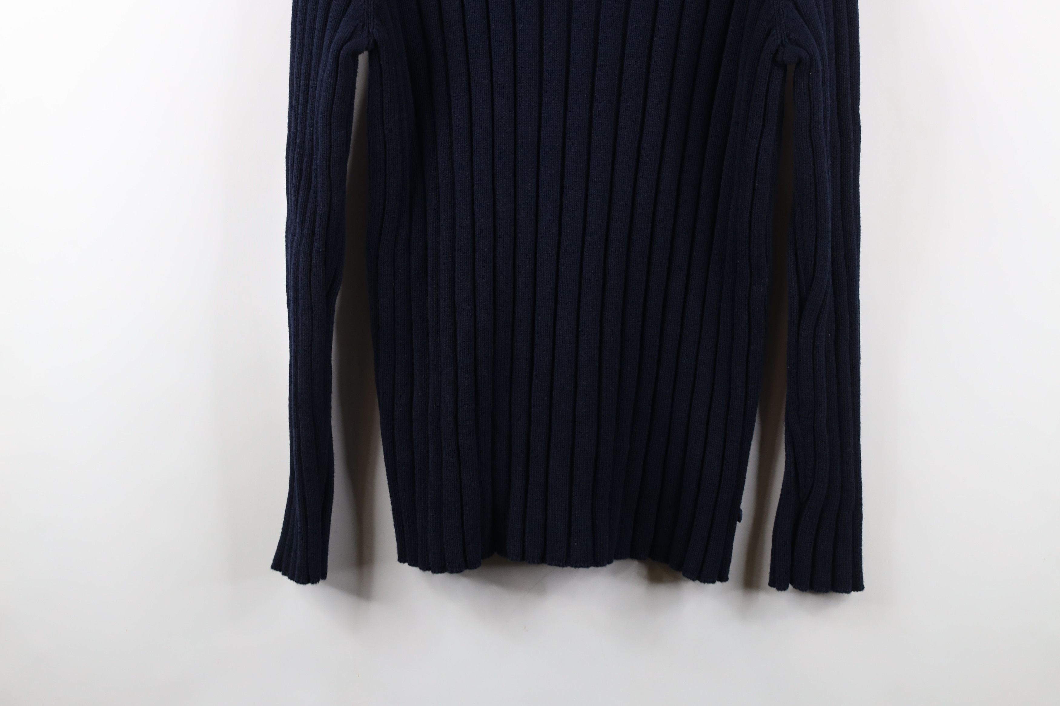 Ralph Lauren × Vintage Vintage 90s Ralph Lauren Cotton Ribbed Knit Half Zip Sweater Size S / US 4 / IT 40 - 13 Thumbnail