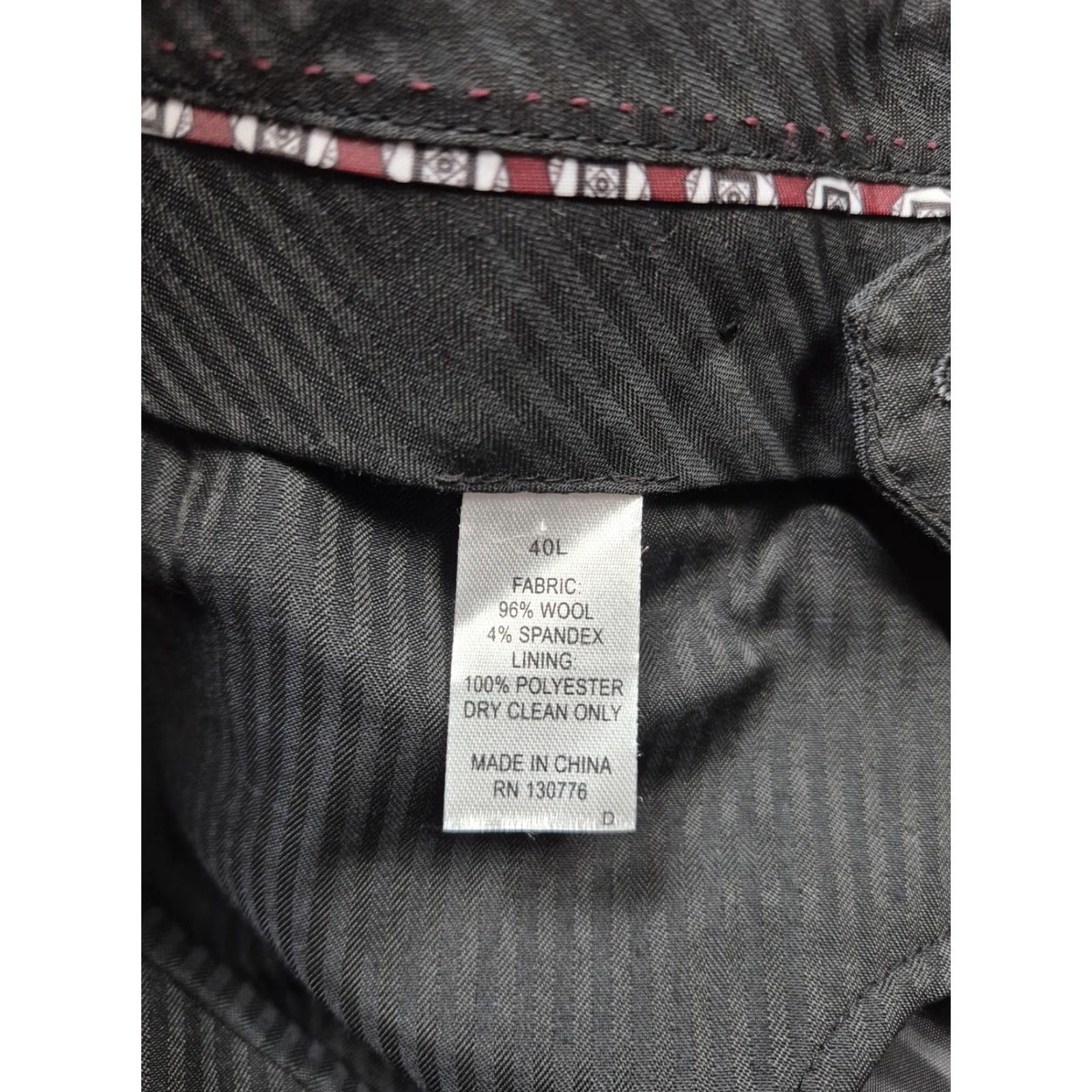 Vintage Giles & Jasper Pants Men 40x36 Gray Wool Stretch Flat Front Unhemmed NWT Size US 40 / EU 56 - 3 Thumbnail