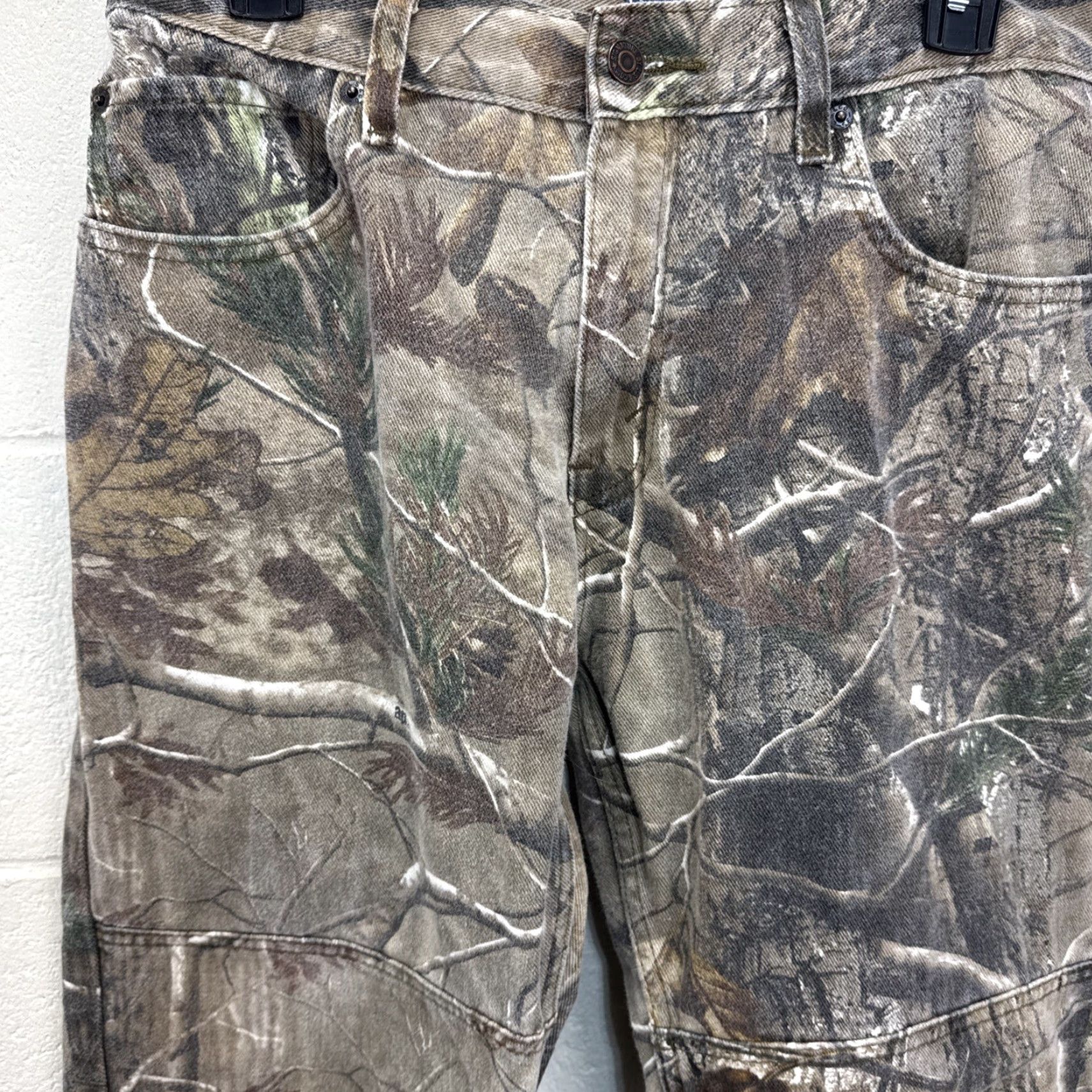 Vintage Levi Strauss Signature Camo Hunting Pants Jeans Men 32x30 Woodland Straight Mid Rise Relaxed Stretch Denim Shirt? Size US 32 / EU 48 - 4 Thumbnail