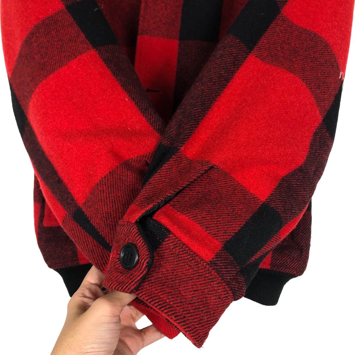 Japanese Brand 🔥Vtg Bomber Jacket Wool Tartan Design Rose Bowl USA Size US M / EU 48-50 / 2 - 13 Thumbnail