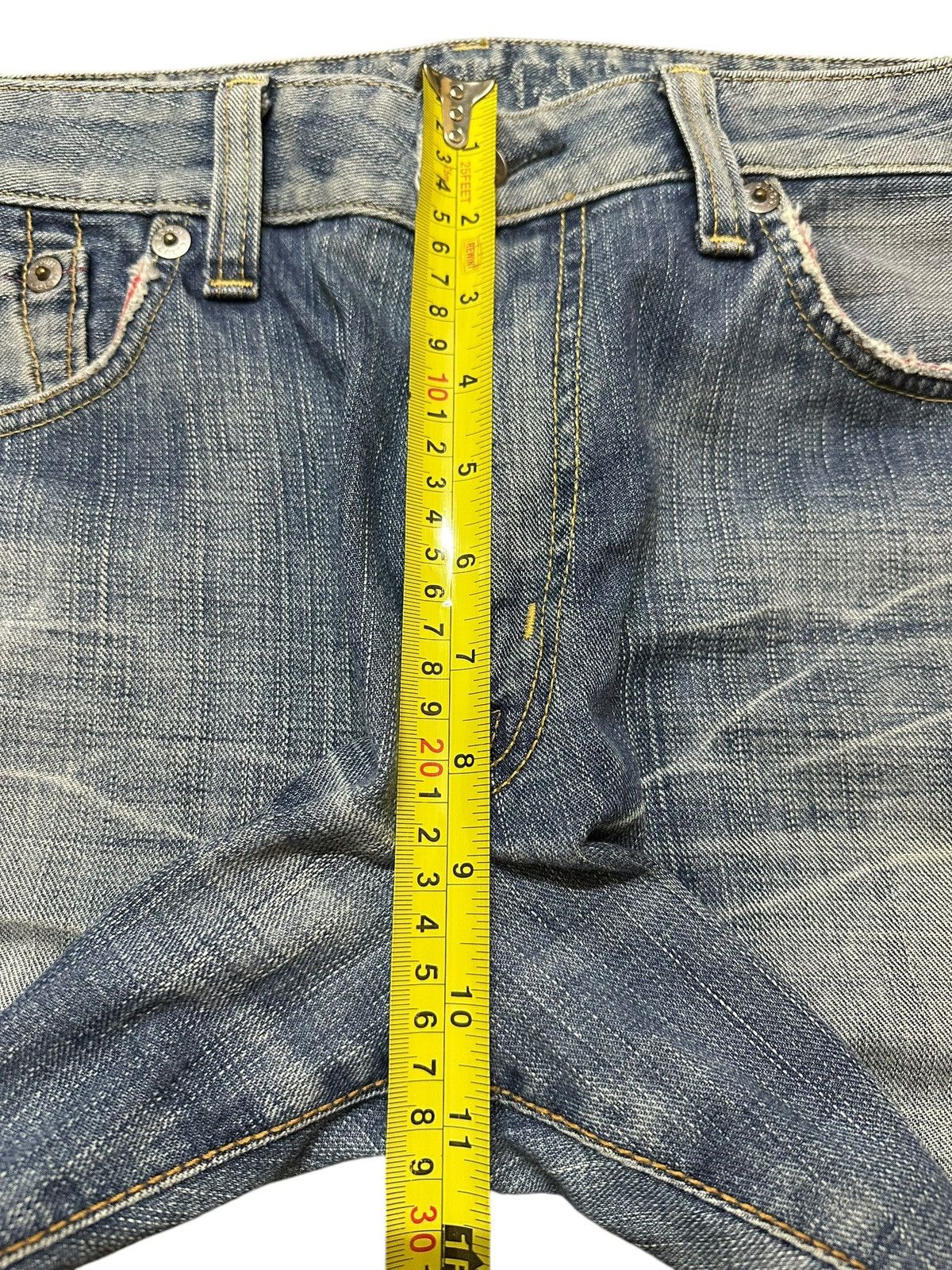 Edwin Vintage Edwin 503 Blue Trip Faded Wash Style Baggy Jeans Size US 35 - 16 Thumbnail