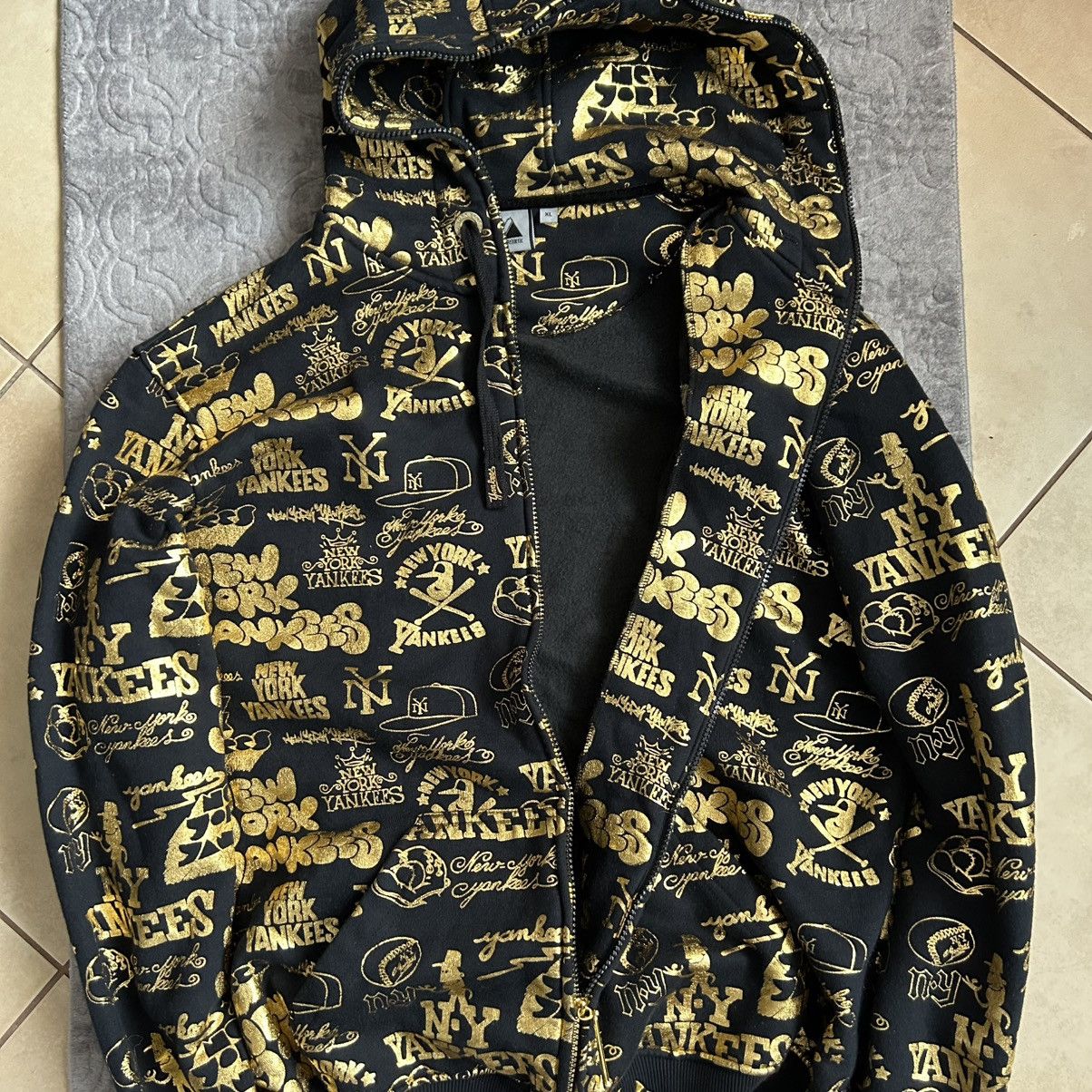 MLB × Majestic × New York Yankees Y2K Ny yankees zip hoodie majestic MLB Size US XL / EU 56 / 4 - 10 Thumbnail
