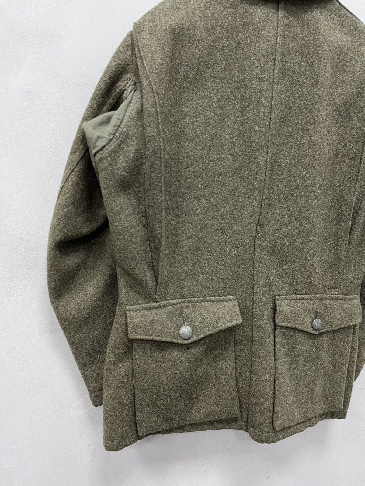 Japanese Brand × Vintage Vintage Wool Jacket Swedish Military 1955 Heavy Jacket Army Size US L / EU 52-54 / 3 - 9 Thumbnail