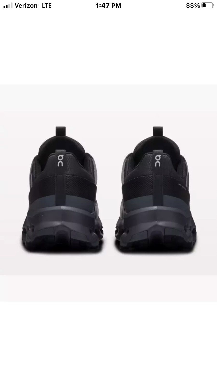 On On Cloudhorizon Waterproof Black Eclipse 3 Men Hiking Shoes Size US 12 / EU 45 - 9 Thumbnail
