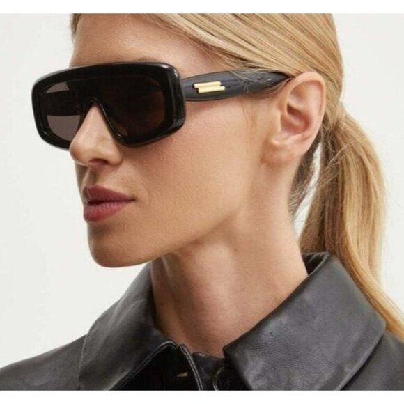 Bottega Veneta NEW BOTTEGA VENETA SUNGLASSES BLACK UNISEX EYEWEAR BOTTEGA V Size ONE SIZE - 4 Thumbnail