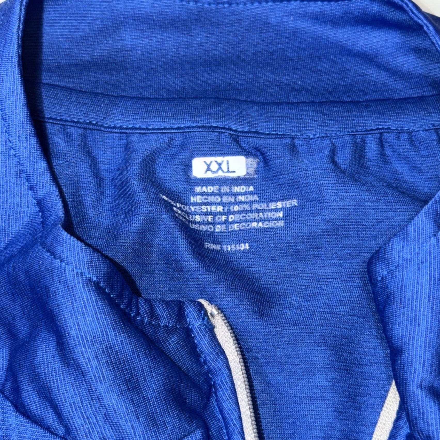 Vintage GVSU blue 1/4 Zip Polyester Pullover SHIRT Men 2XL Grand Valley State Pullover Size US XXL / EU 58 / 5 - 5 Thumbnail
