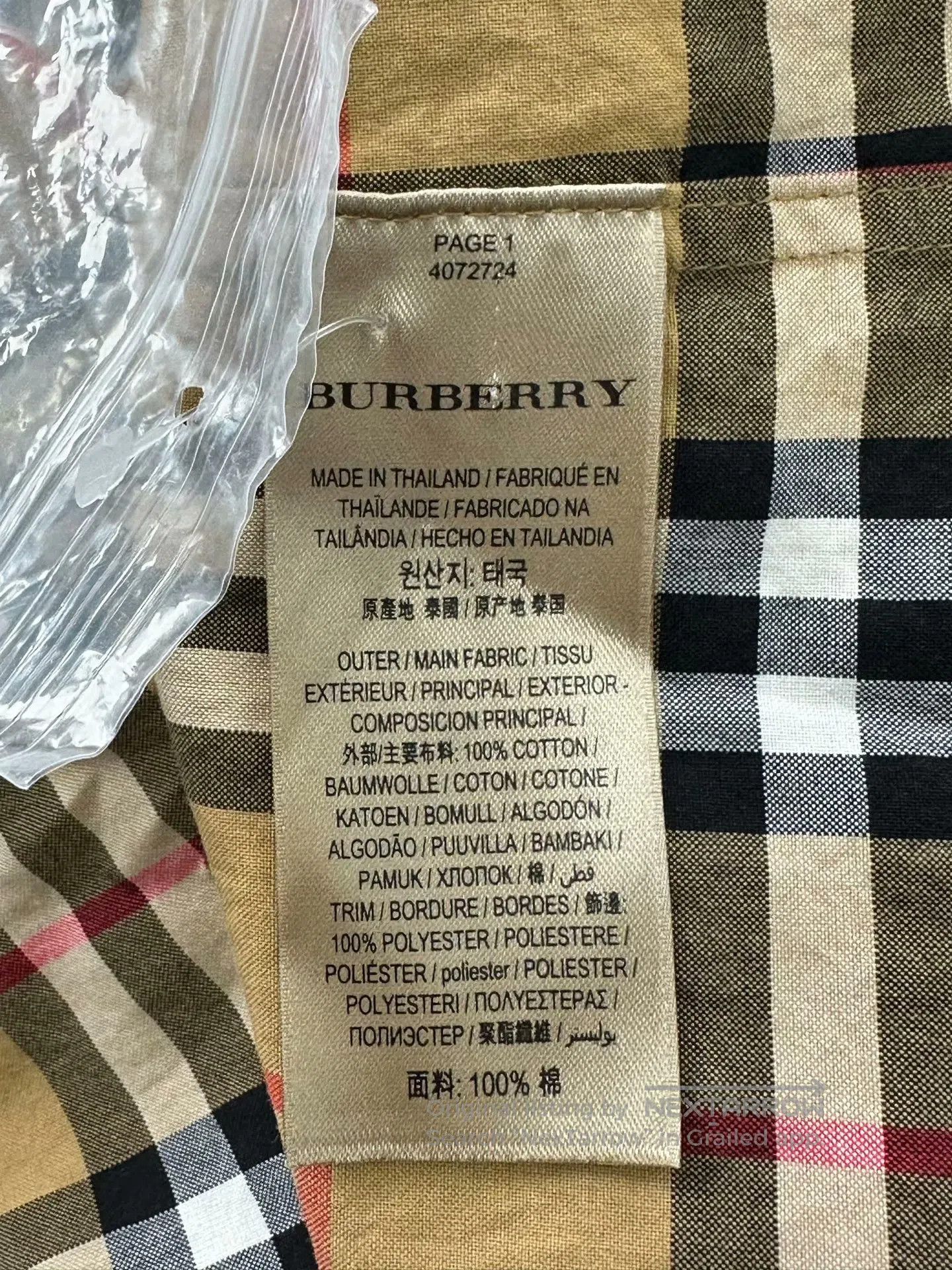 Burberry Burberry Classic khaki black edge silk check long-sleeve s Size M / US 6-8 / IT 42-44 - 4 Thumbnail
