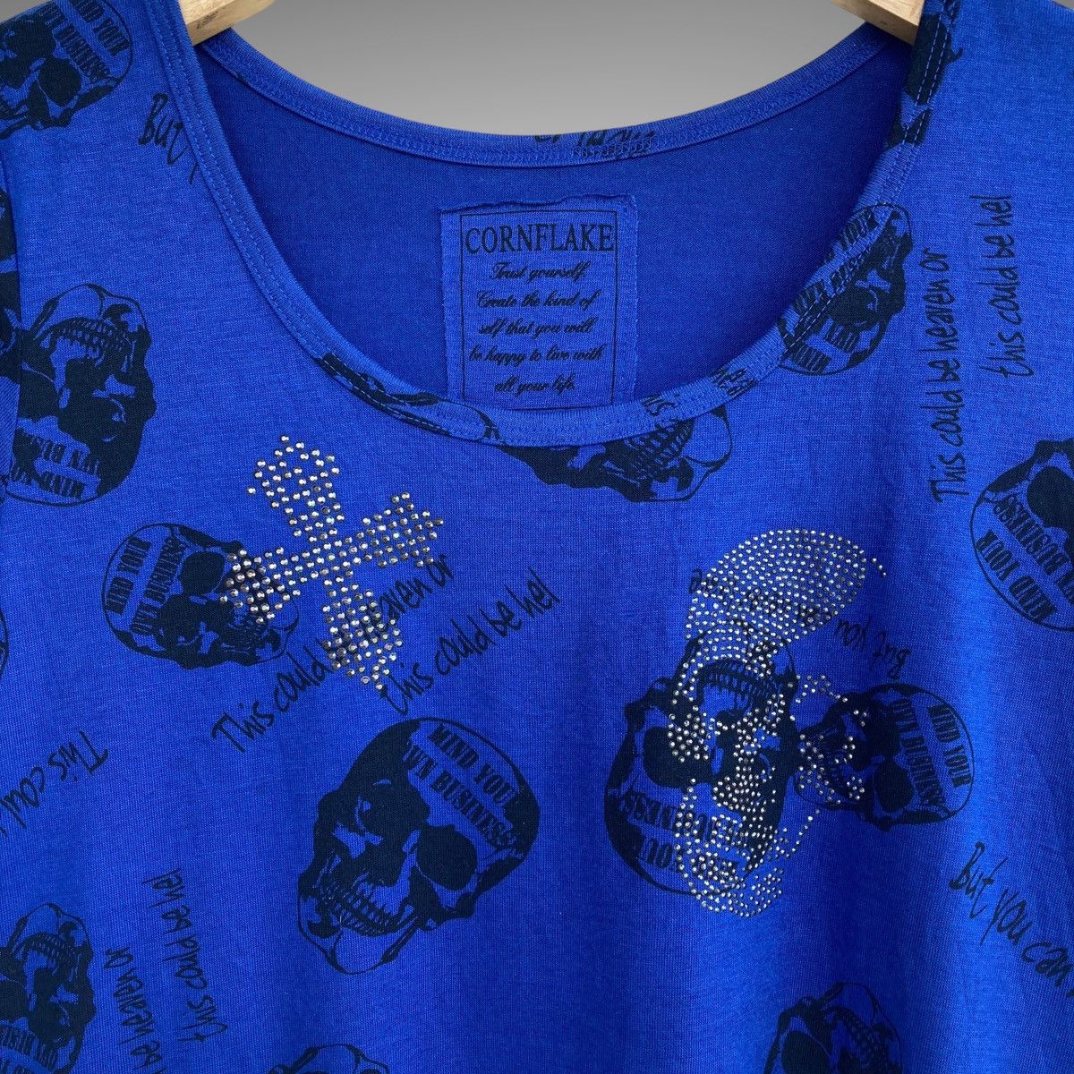 Hysteric Glamour × Japanese Brand Japanese-Cornflake Skull Printed Flared Tee Size M / US 6-8 / IT 42-44 - 4 Thumbnail